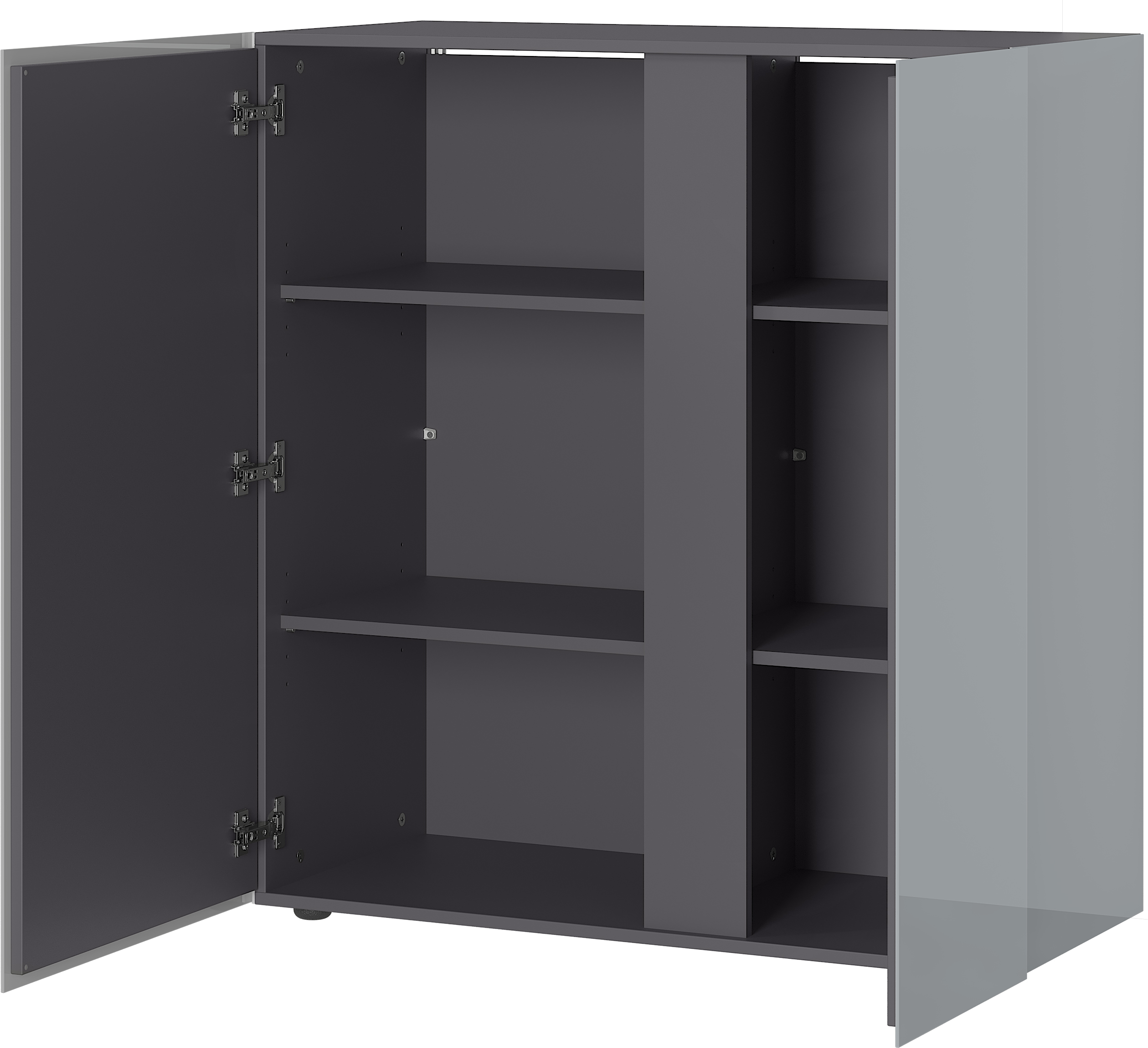 Commode Mussa 2 portes 94 cm - gris - Image 5