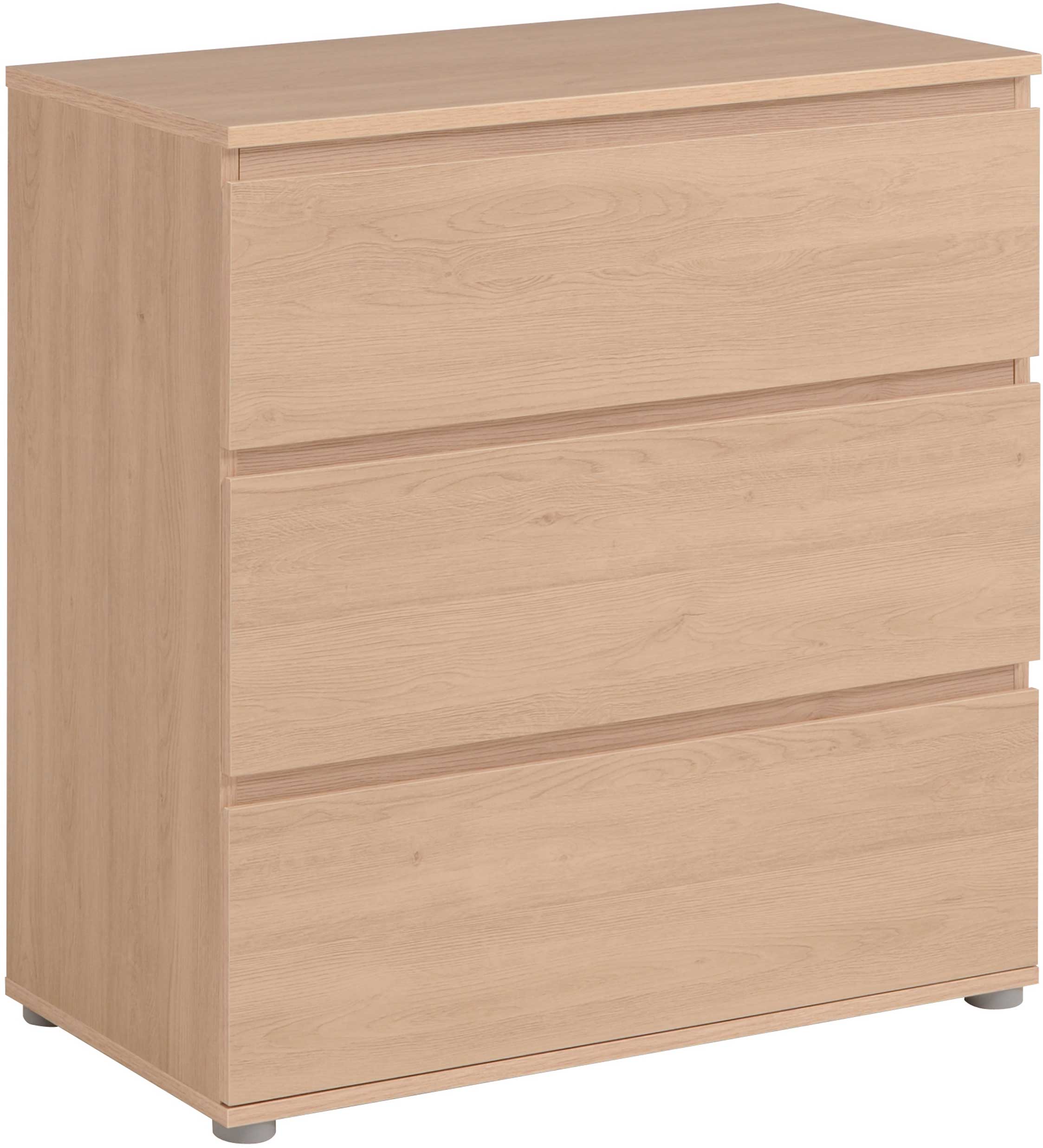 Commode Nux 3 tiroirs - chêne - Image 4