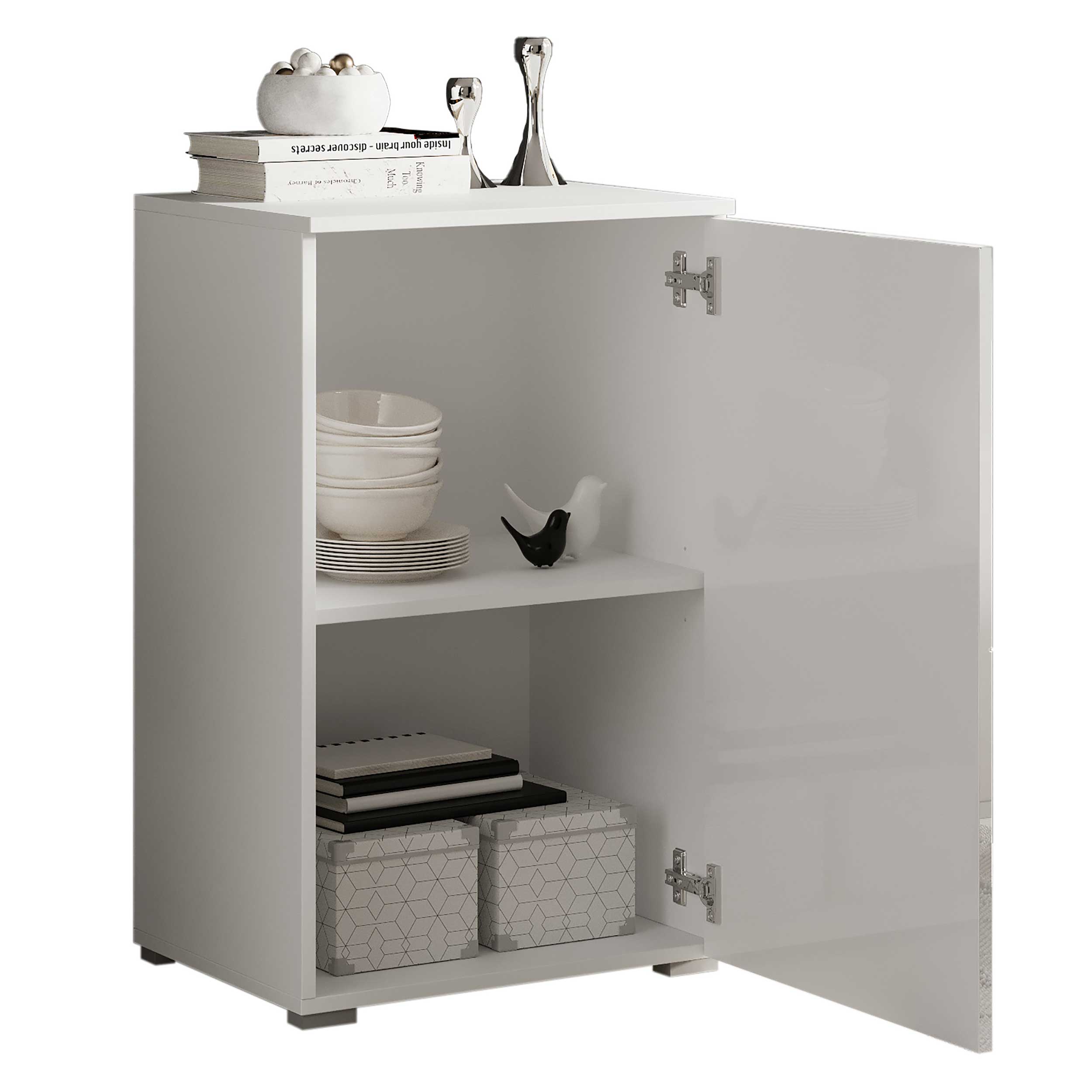 Commode Peso 1 porte - blanc - Image 3