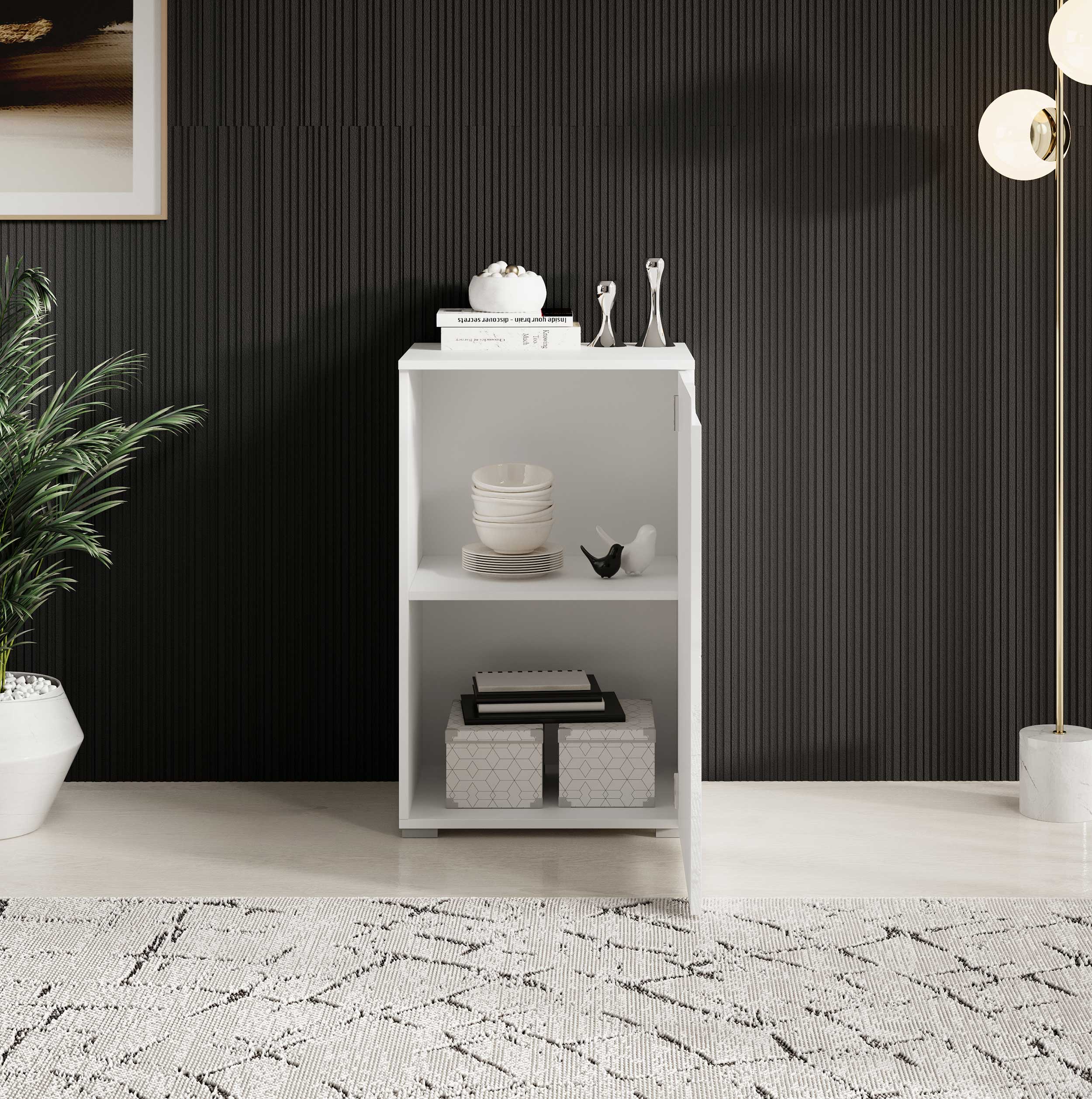 Commode Peso 1 porte - blanc - Image 6