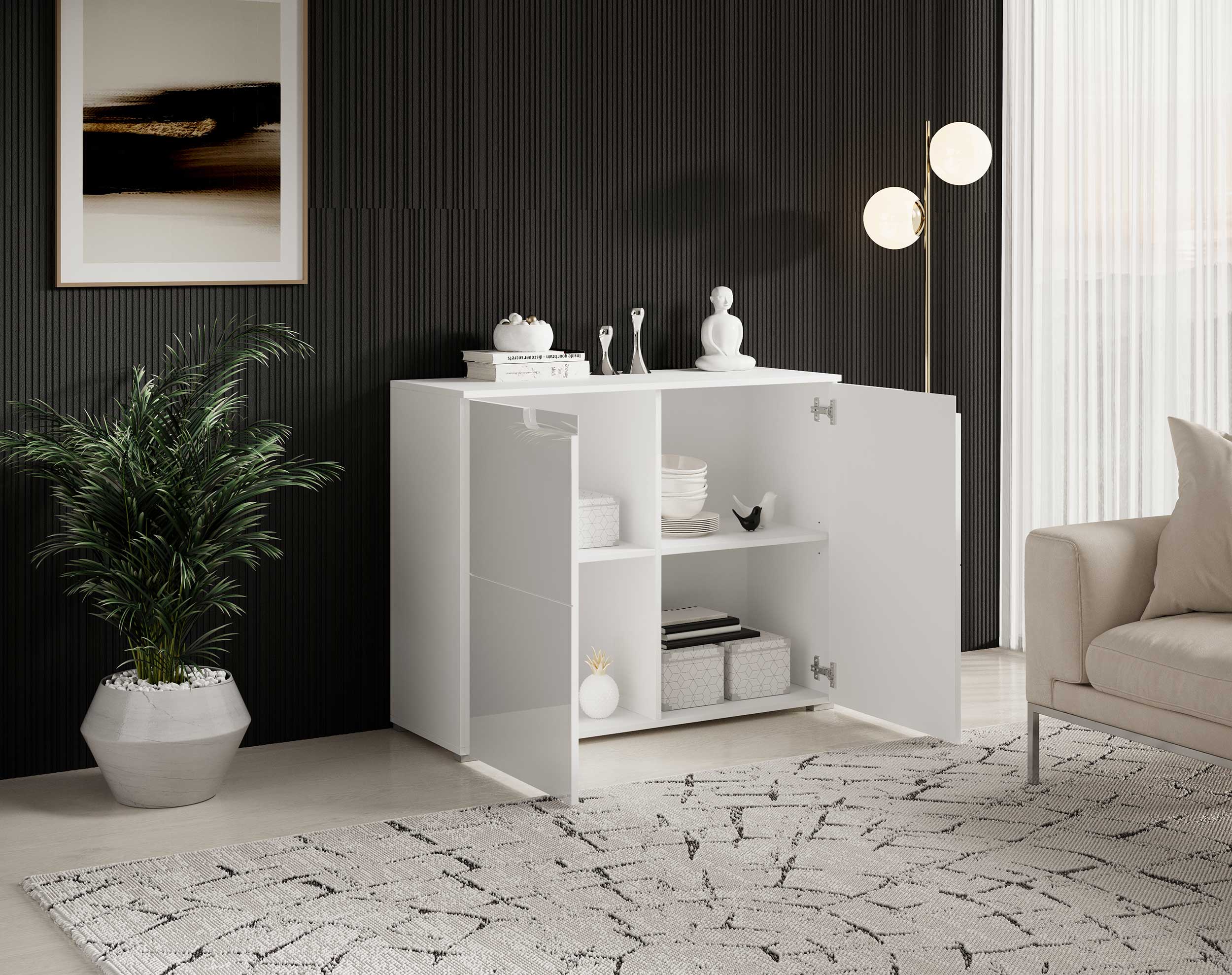 Commode Peso 2 portes - blanc - Image 4