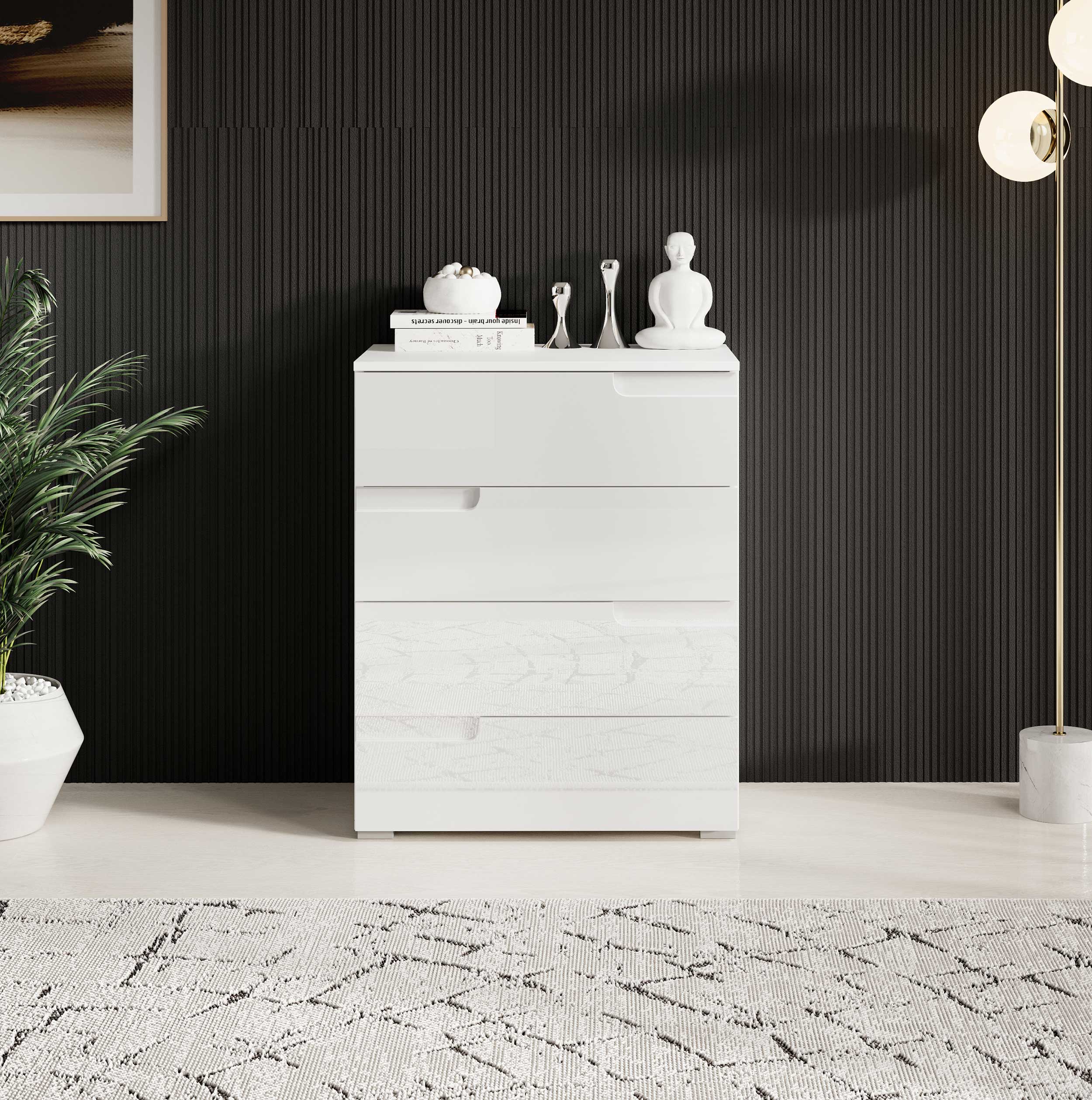 Commode Peso 4 tiroirs - blanc - Image 8