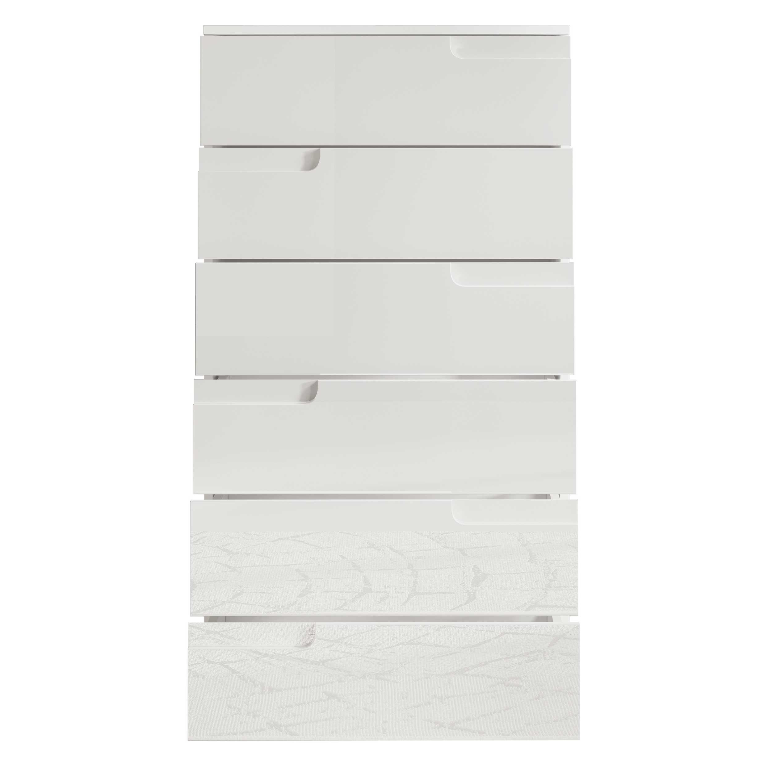 Commode Peso 6 tiroirs - blanc - Image 2