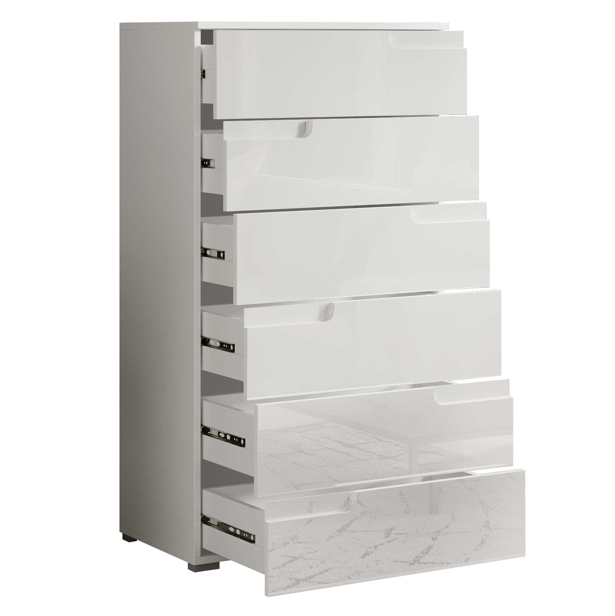 Commode Peso 6 tiroirs - blanc - Image 3