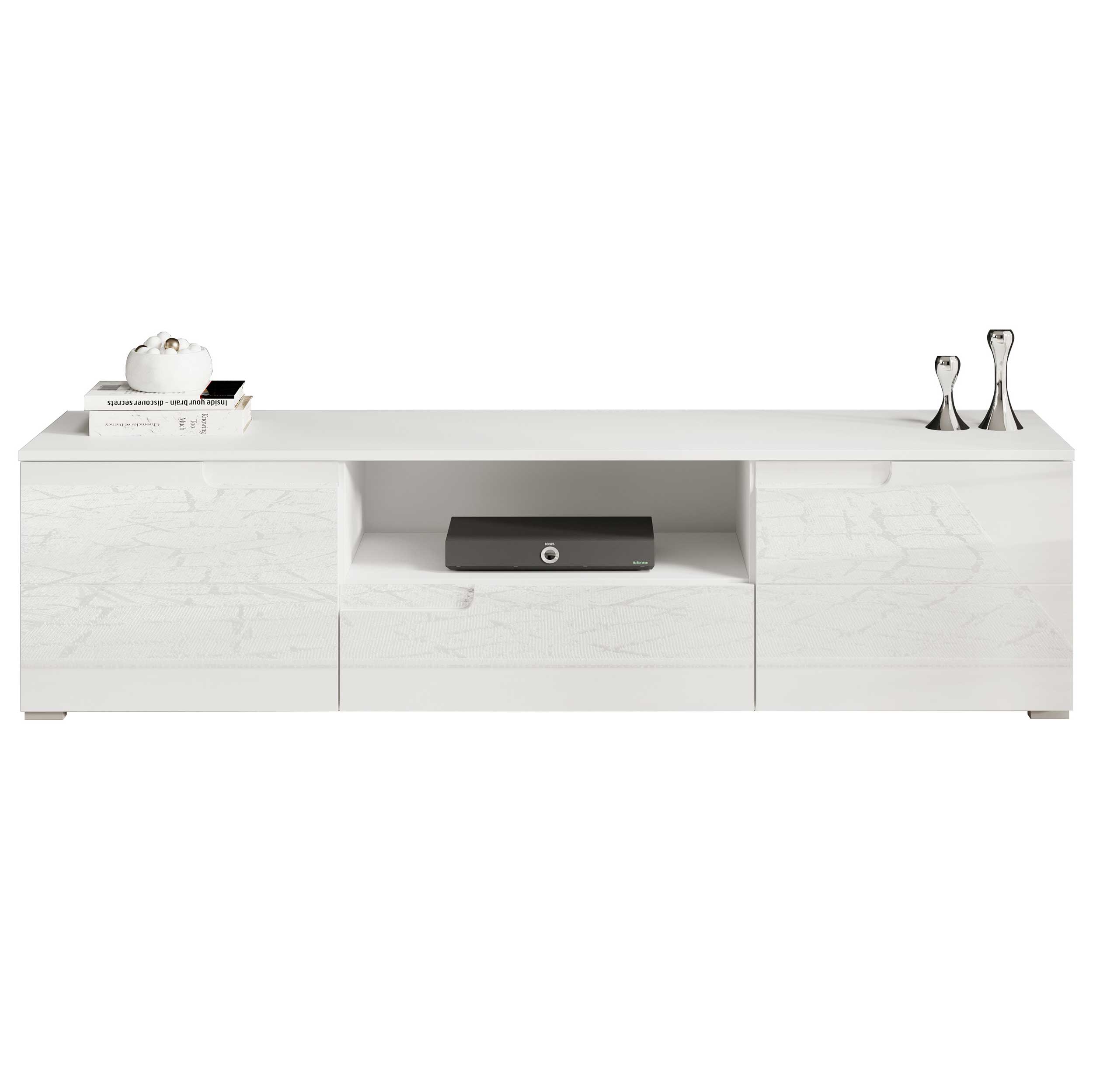 Commode Peso  portes  tiroirs - blanc - Image 5