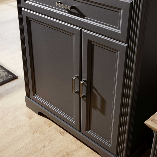 Commode Samine 3 portes & 1 tiroir - graphite/chêne - Image 2