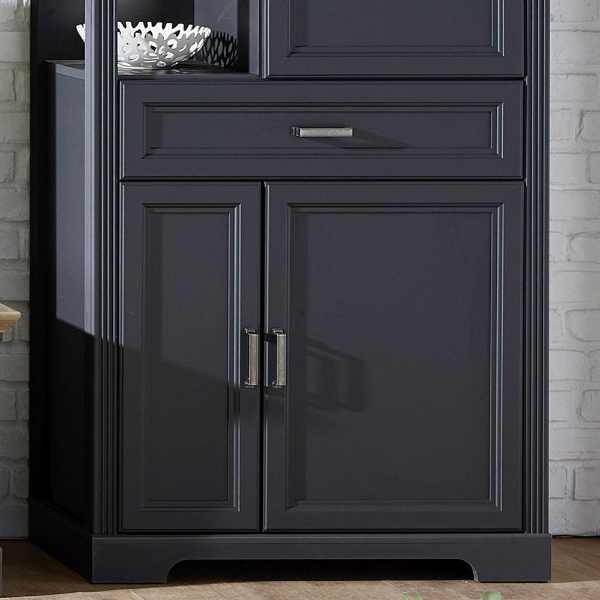 Commode Samine 3 portes & 1 tiroir - graphite/chêne - Image 3