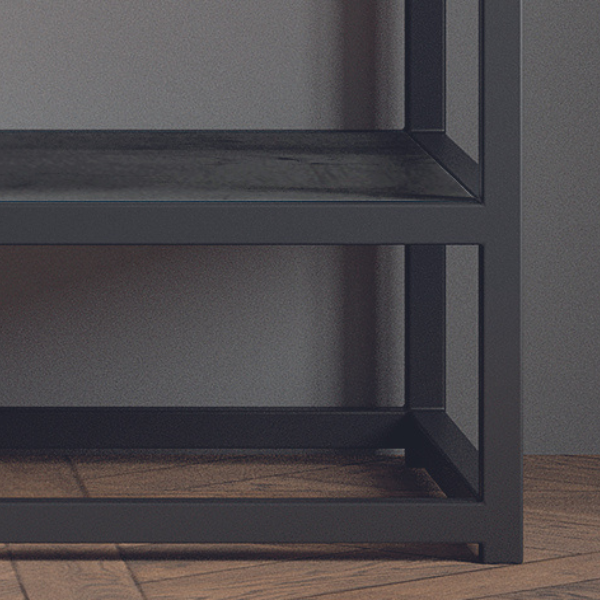 Console Alessandra-bois de mango noir - Image 4