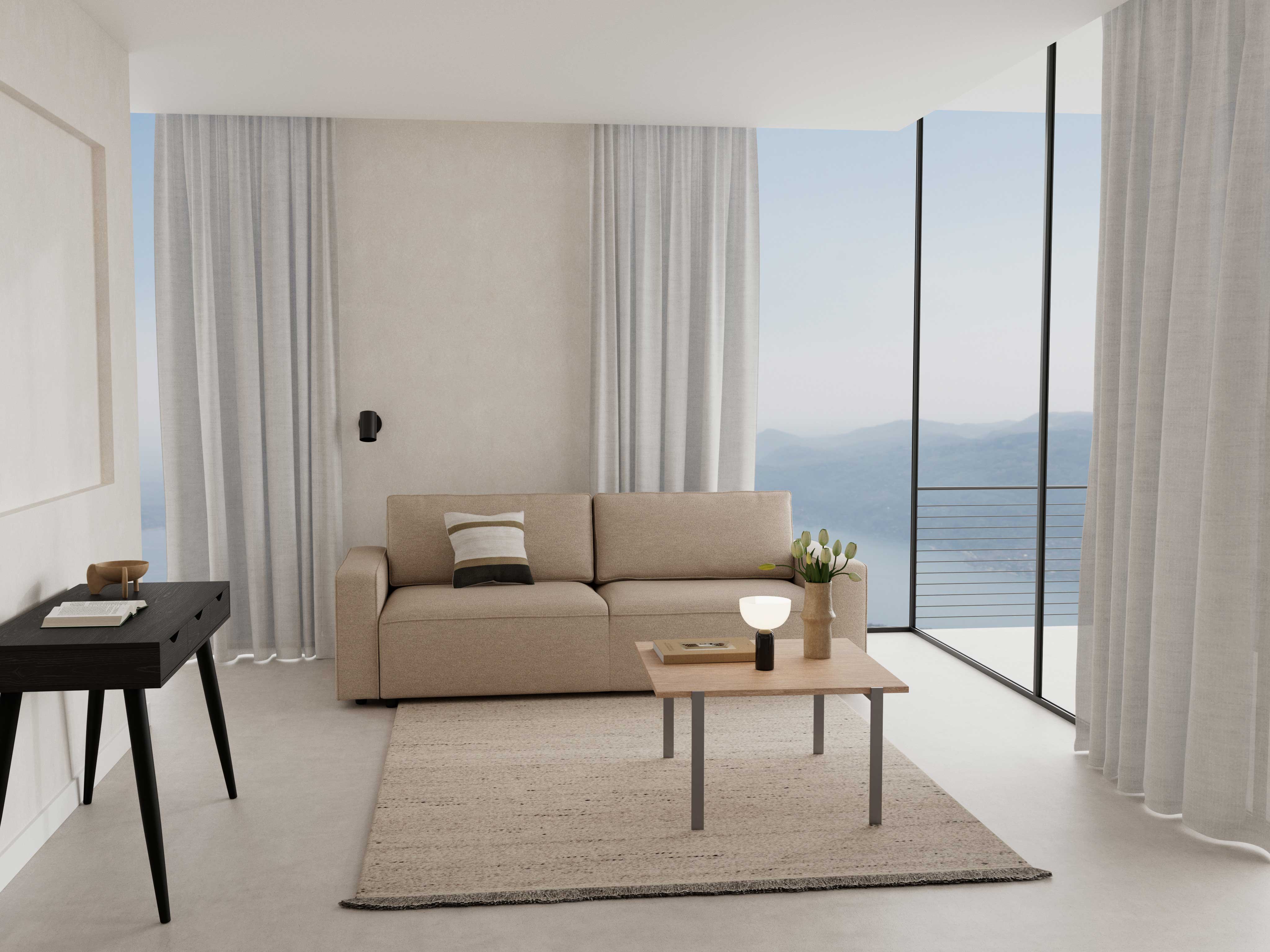 Console/bureau Jupiter 110 cm 3 tiroirs - noir - Image 11