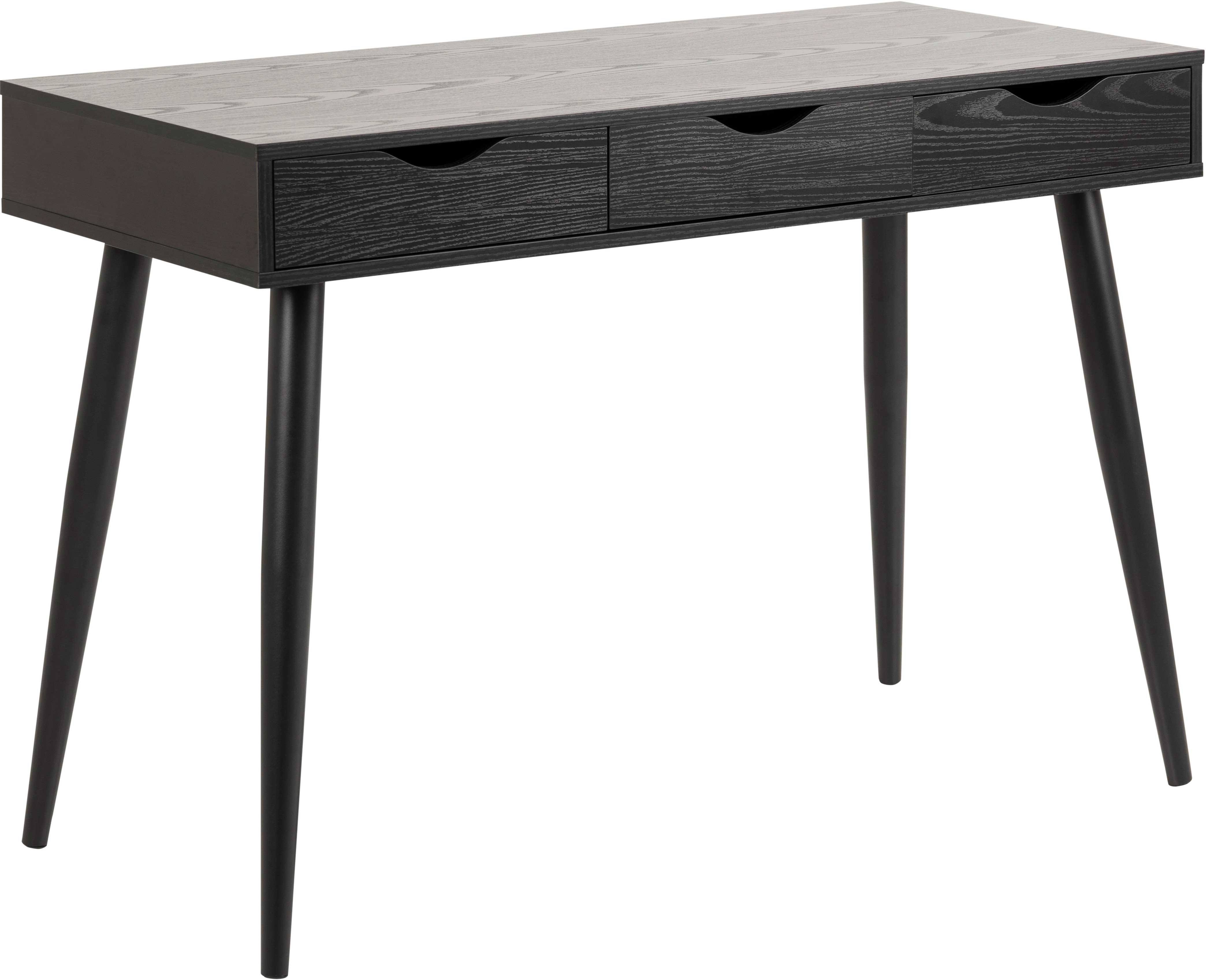Console/bureau Jupiter 110 cm 3 tiroirs - noir - Image 12