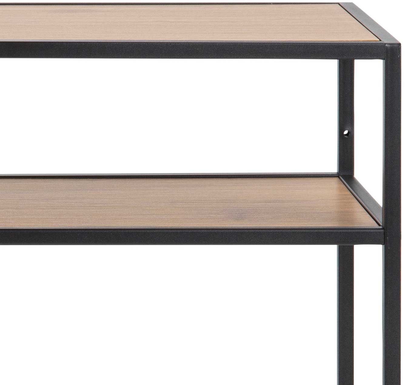 Console Dover 120cm industriel - noir/chêne sauvage - Image 5