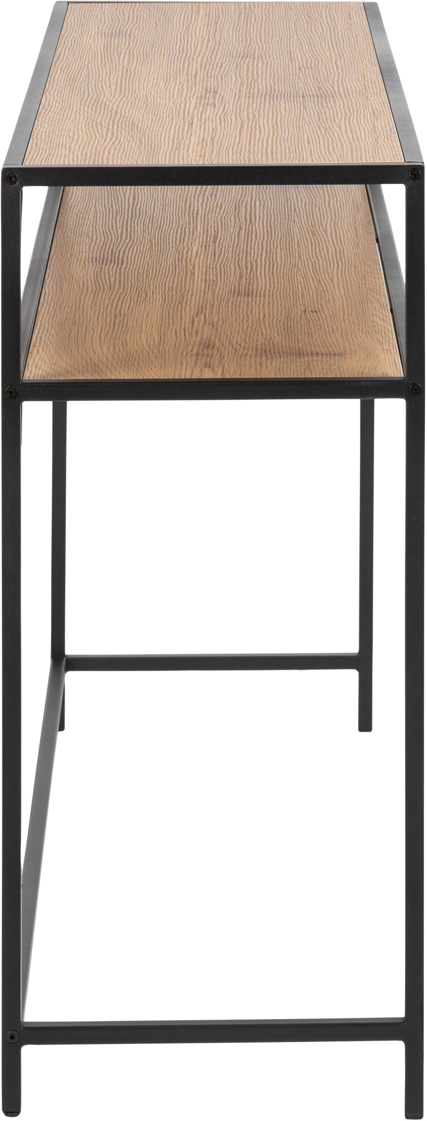 Console Dover 120cm industriel - noir/chêne sauvage - Image 6
