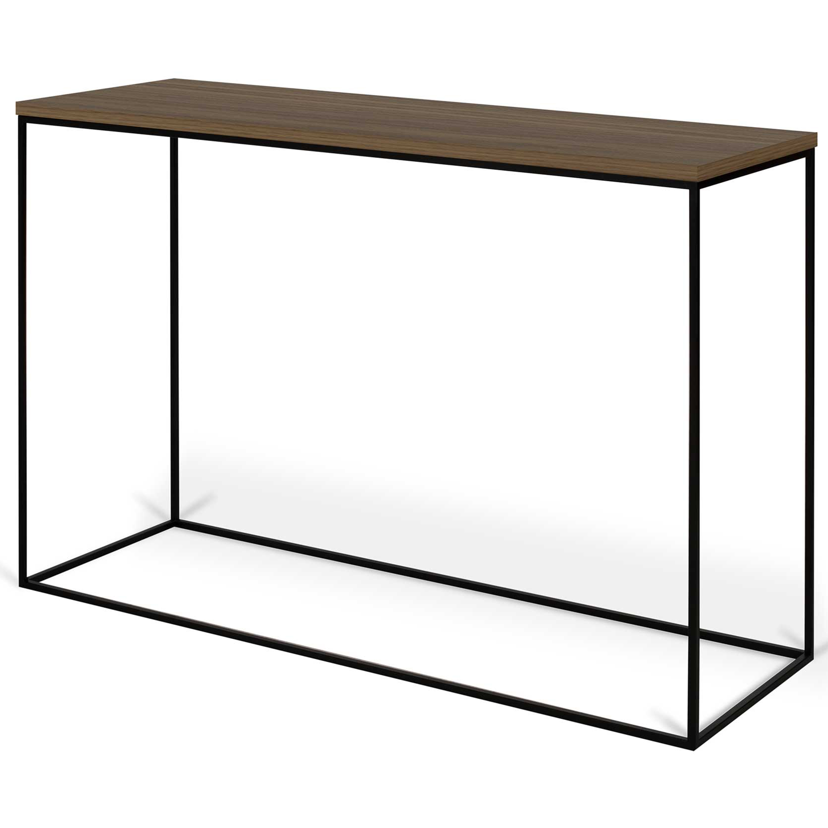 Console Gleam 120cm - noyer/acier - Image 1