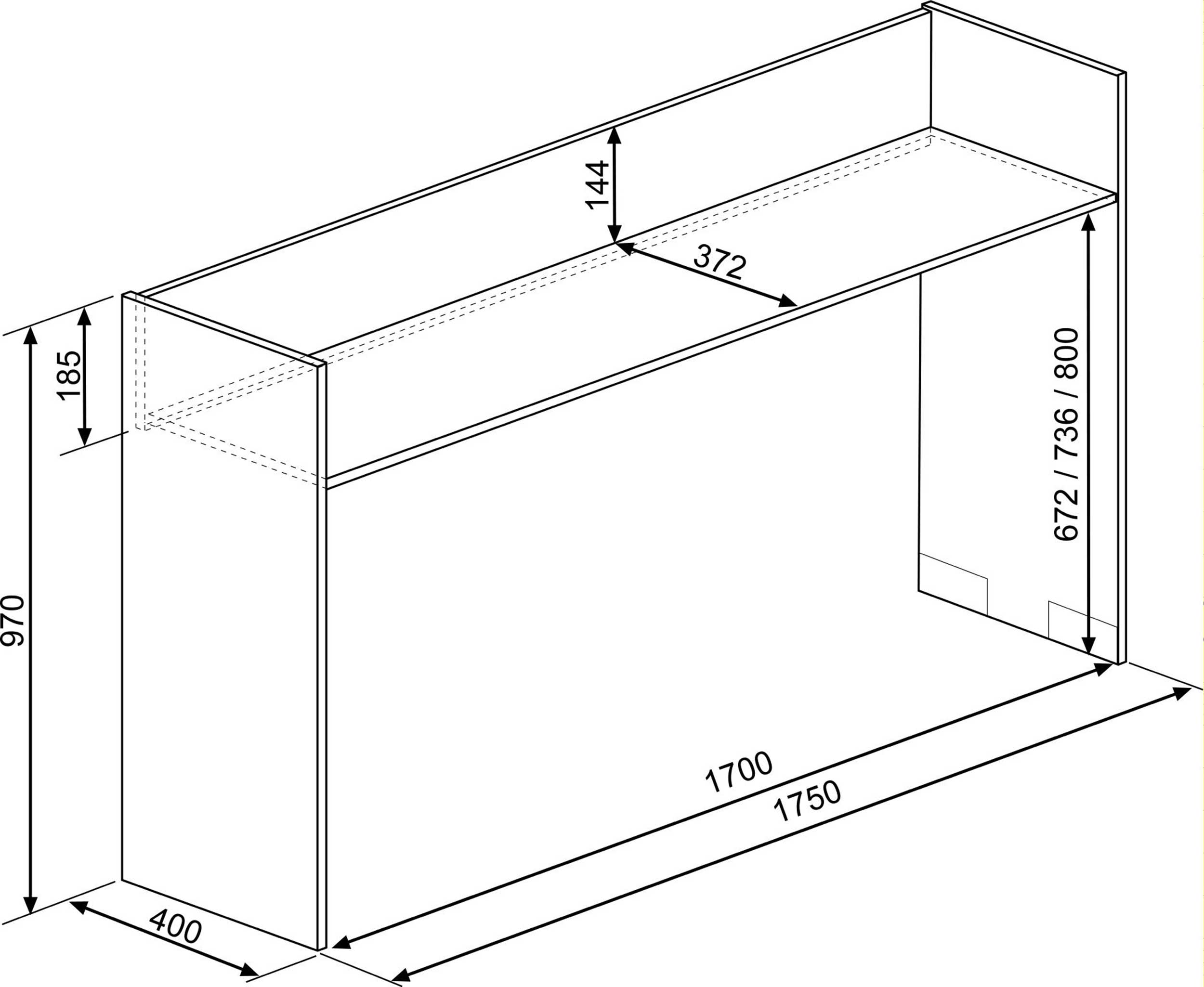 Console Navas 175cm - blanc - Image 2
