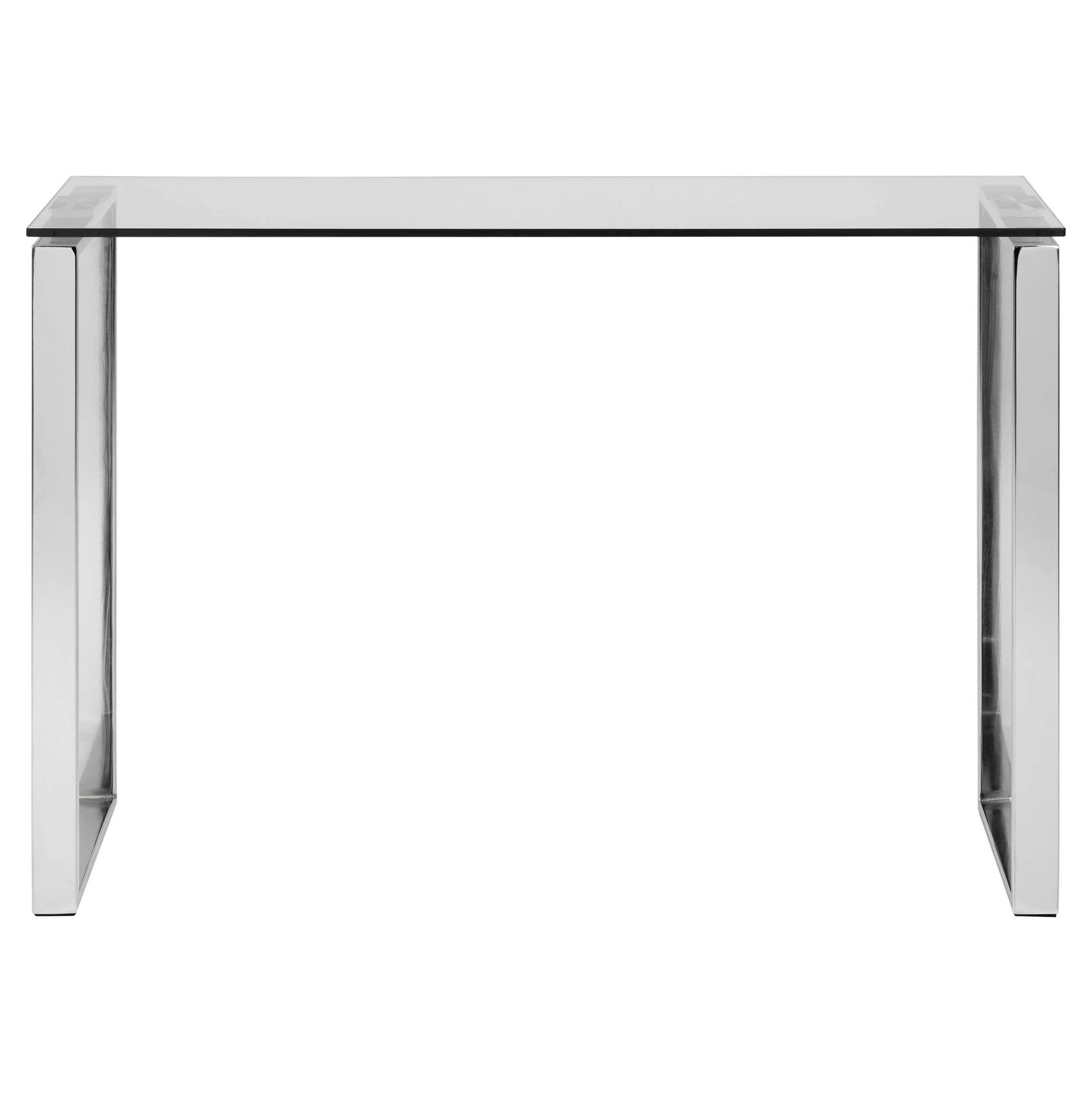 Console Nicola 110cm - plateau en verre/métale - Image 4
