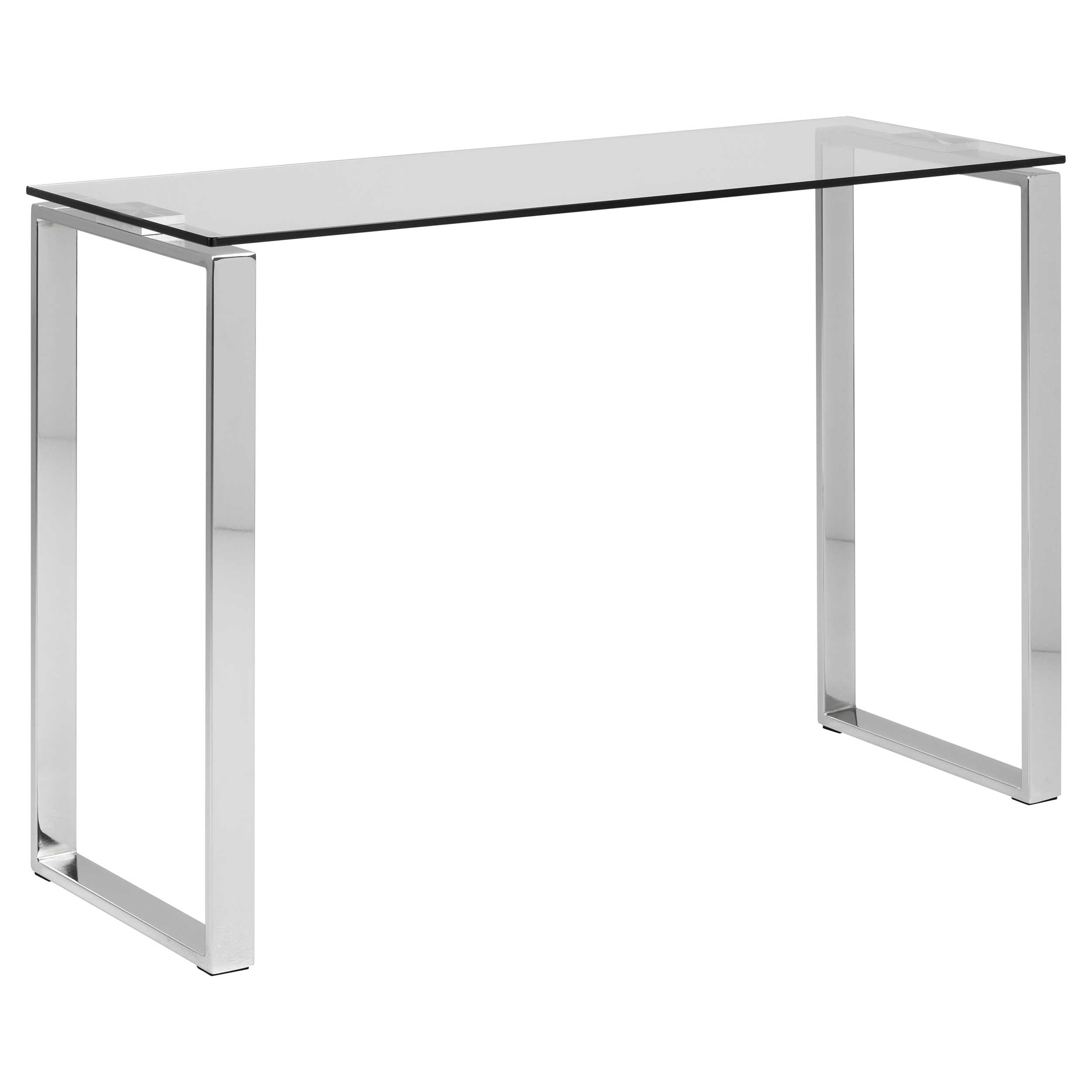 Console Nicola 110cm - plateau en verre/métale - Image 7