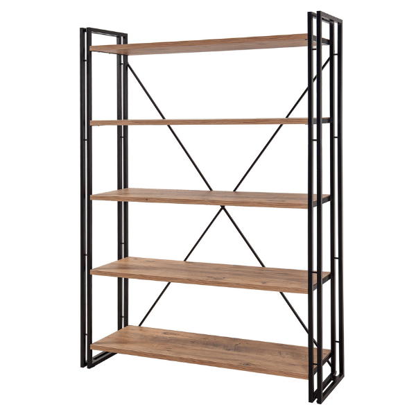 Cosmo Bibliothèque | 100 % MÉLAMINE | Pin Atlantique, noir - Image 3