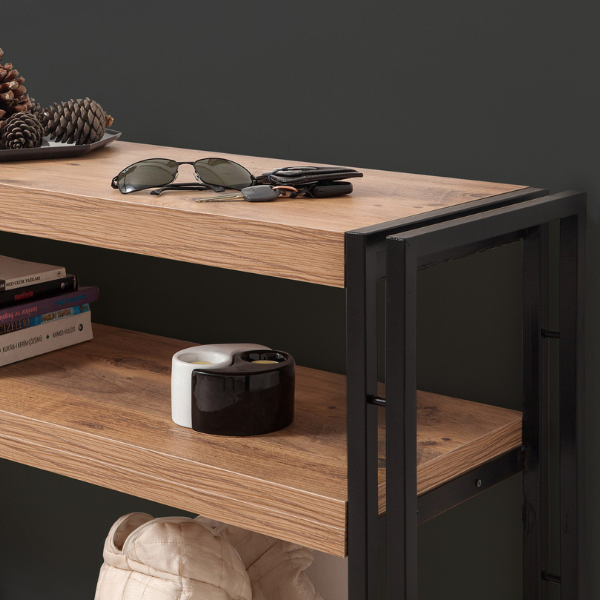 Cosmo Buffet | 100 % MÉLAMINE | Pin Atlantique, Noir - Image 6