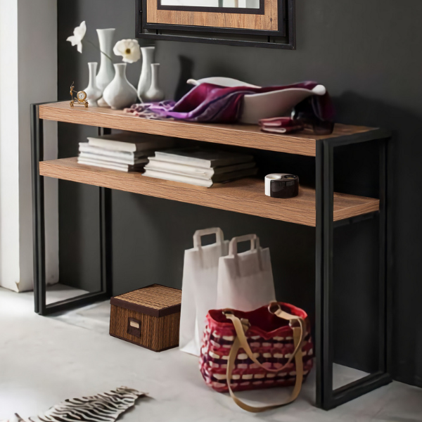 Cosmo Buffet | 100 % MÉLAMINE | Pin Atlantique, Noir