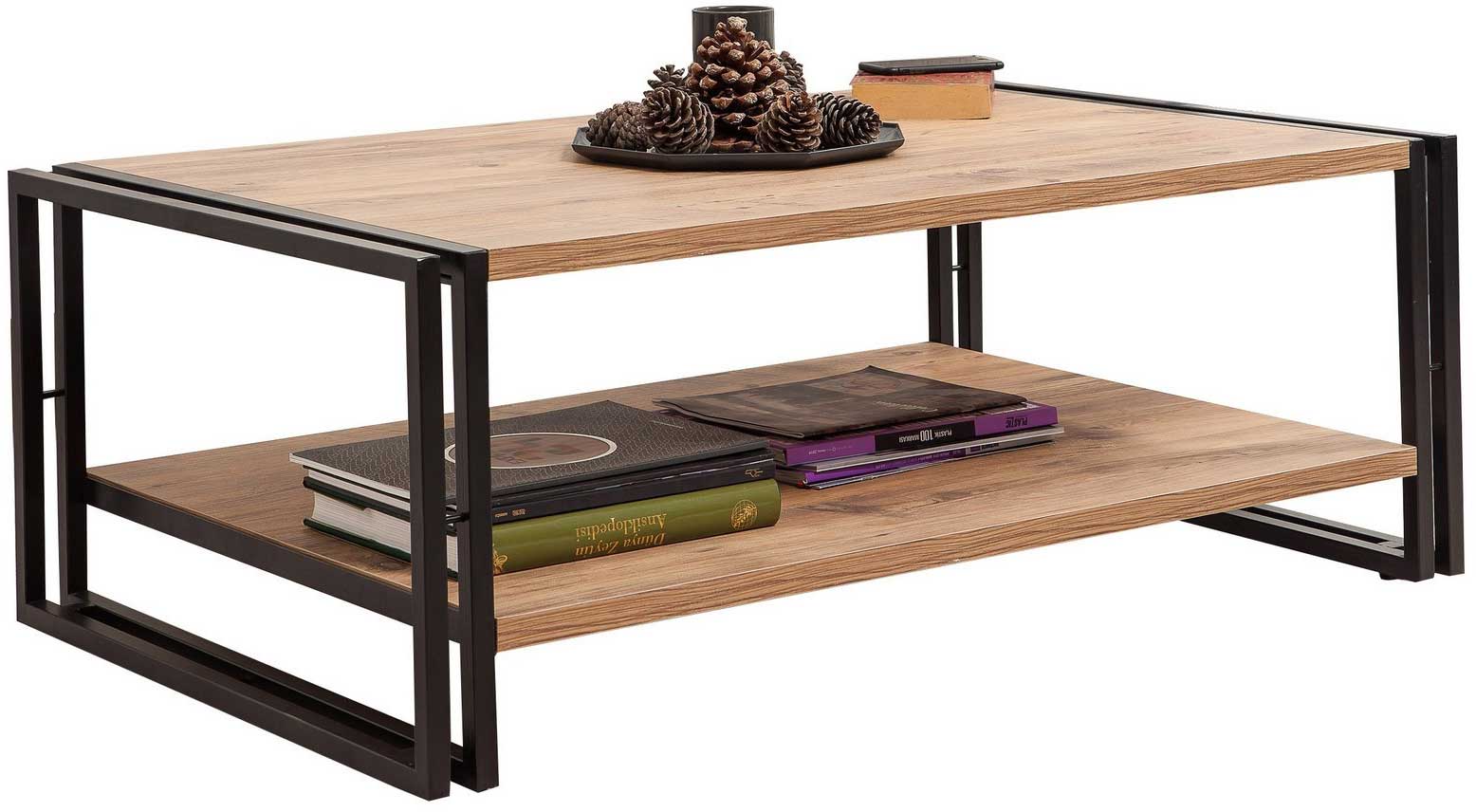 Cosmo Table basse | 100 % MÉLAMINÉ | Pin Atlantique, noir - Image 4