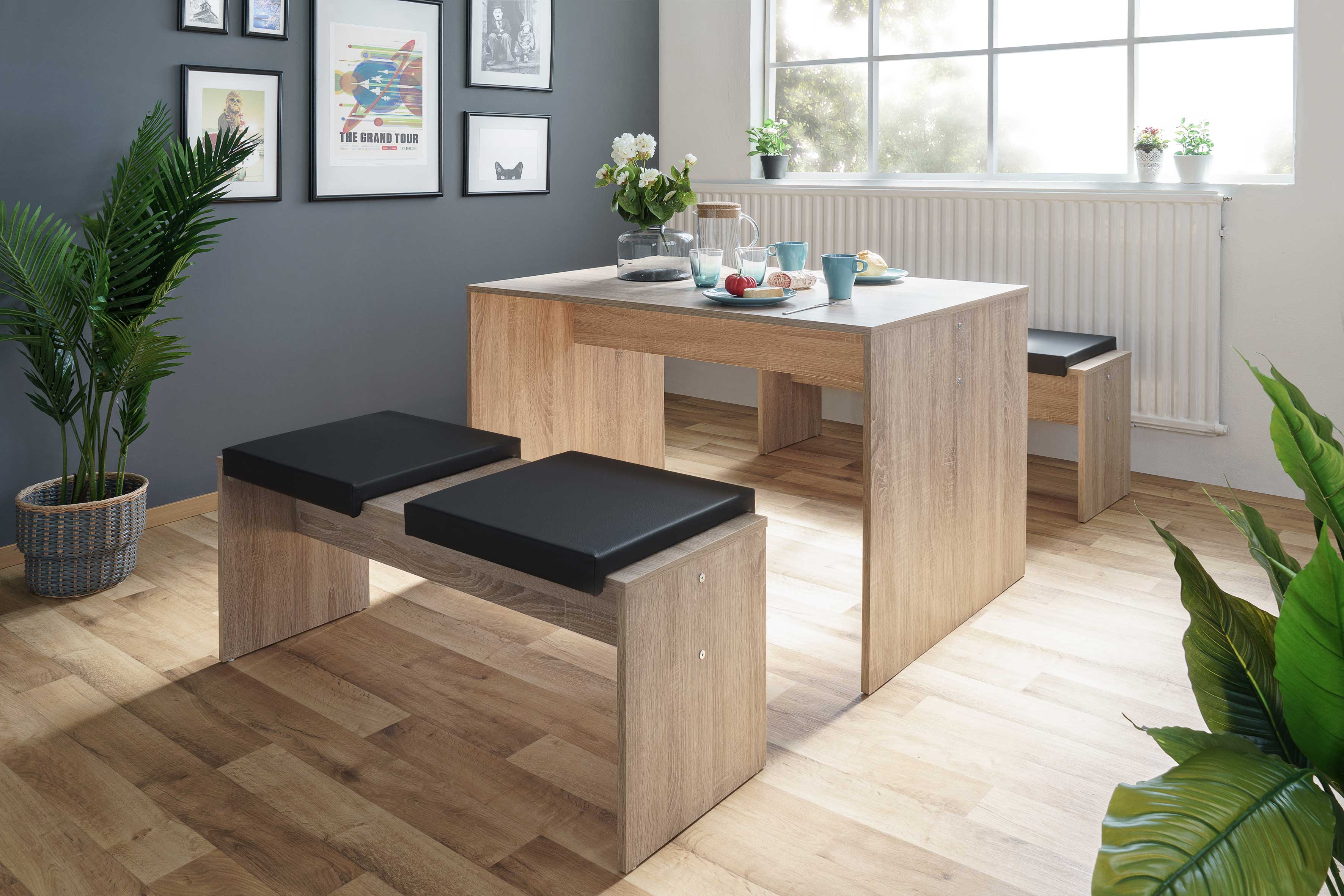 Coussin Madagaskar pour banc Munich - noir - Image 2