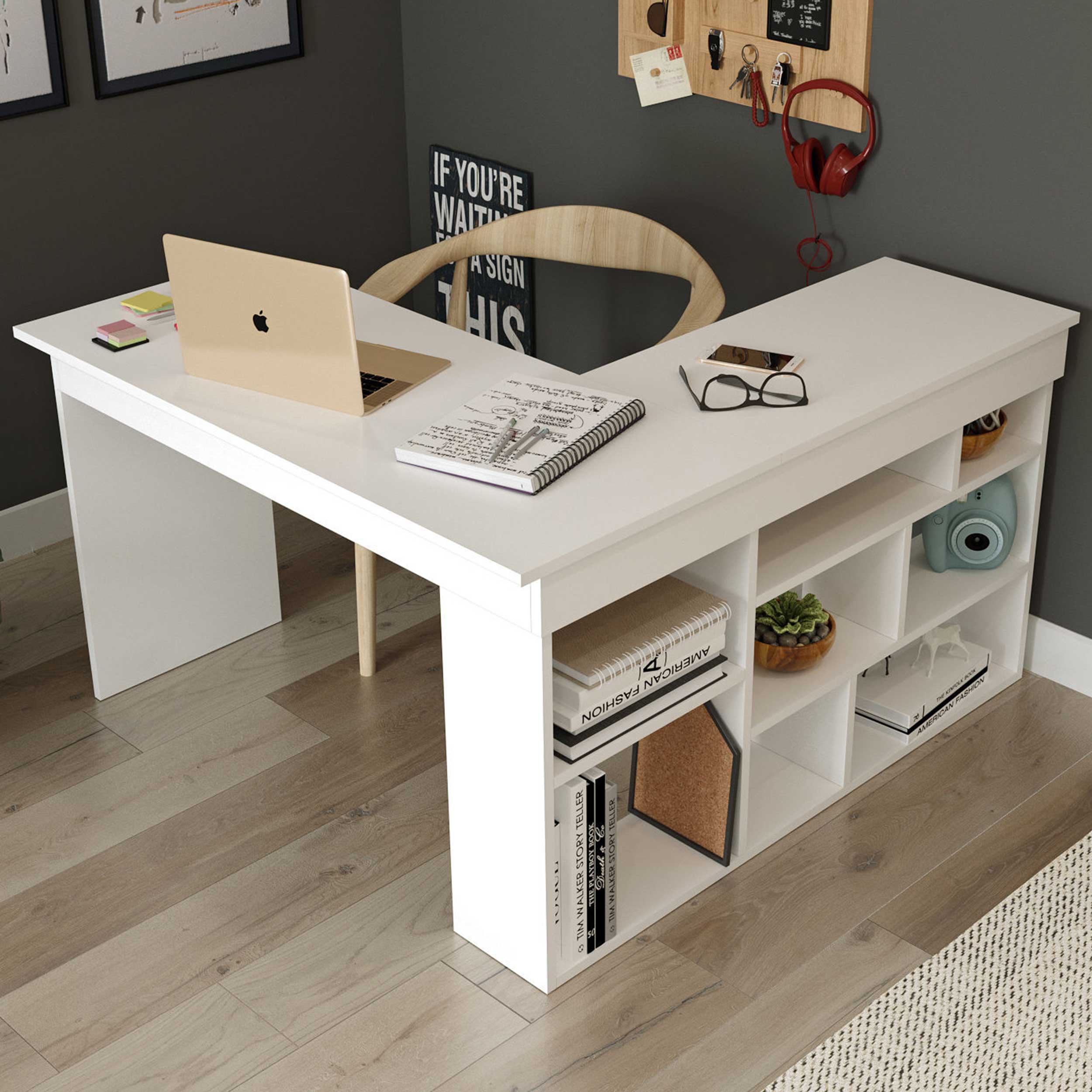 CT5 Bureau d'étude | 100 % MÉLAMINE | Blanc