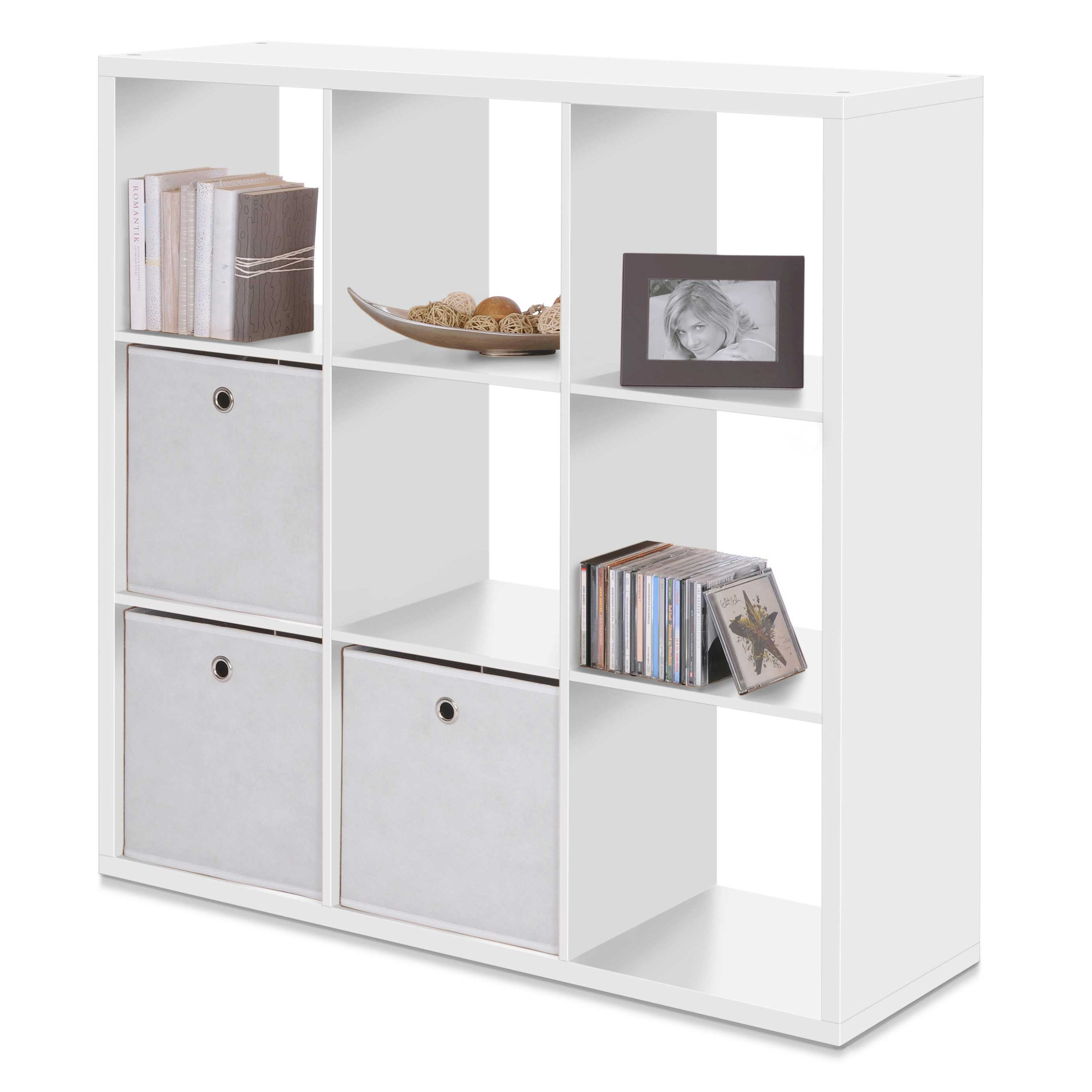 Cube de rangement Max 9 niches - blanc