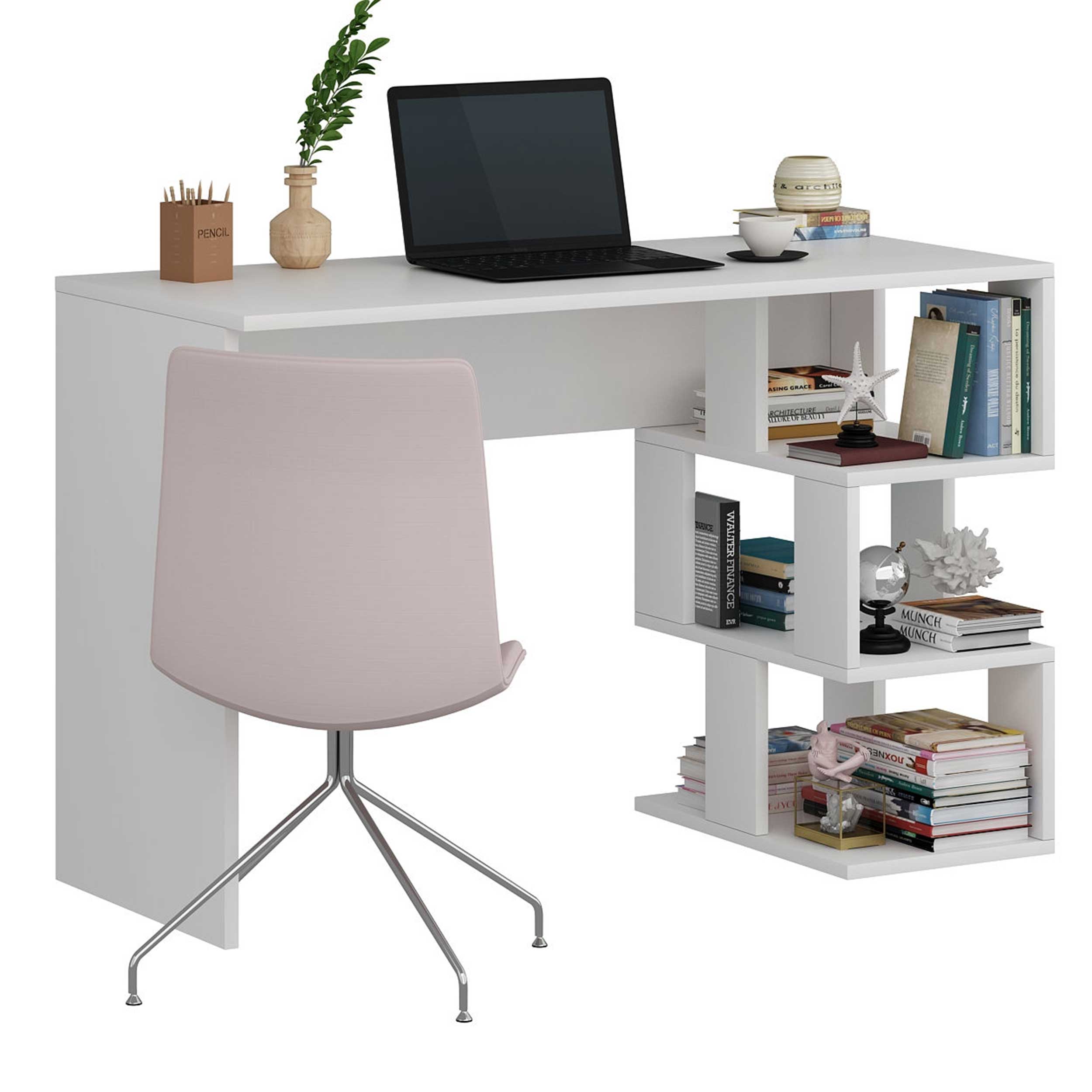 Dardanos Bureau d'étude | 100 % MÉLAMINE | Blanc - Image 5