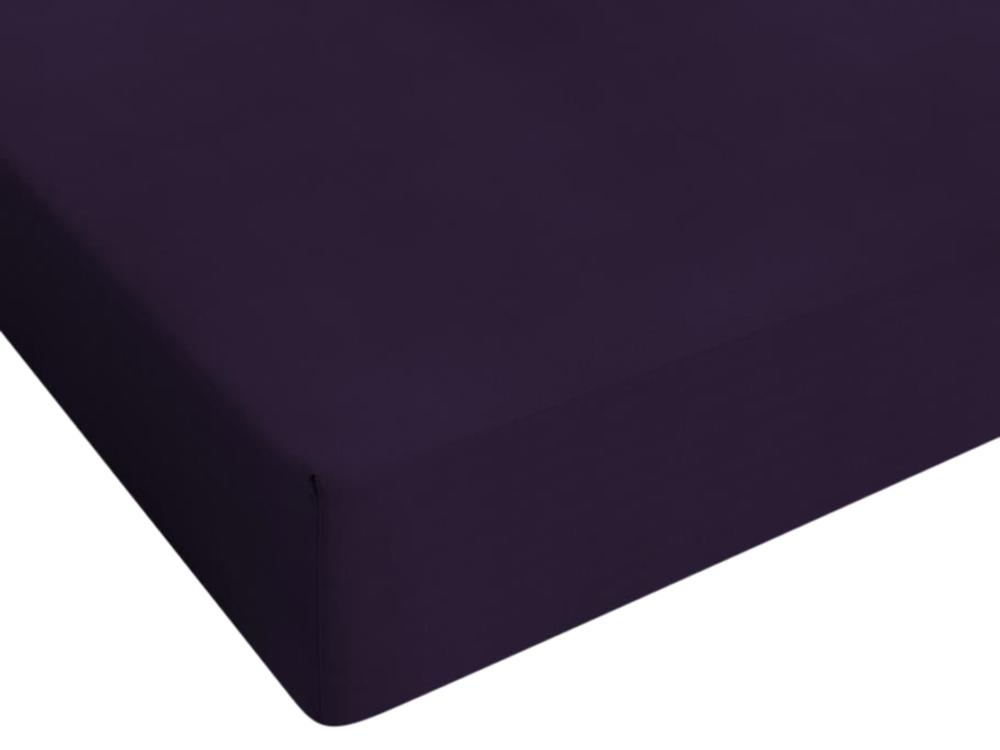 Drap-housse Jersey violet 80/90/100x200cm - Image 1