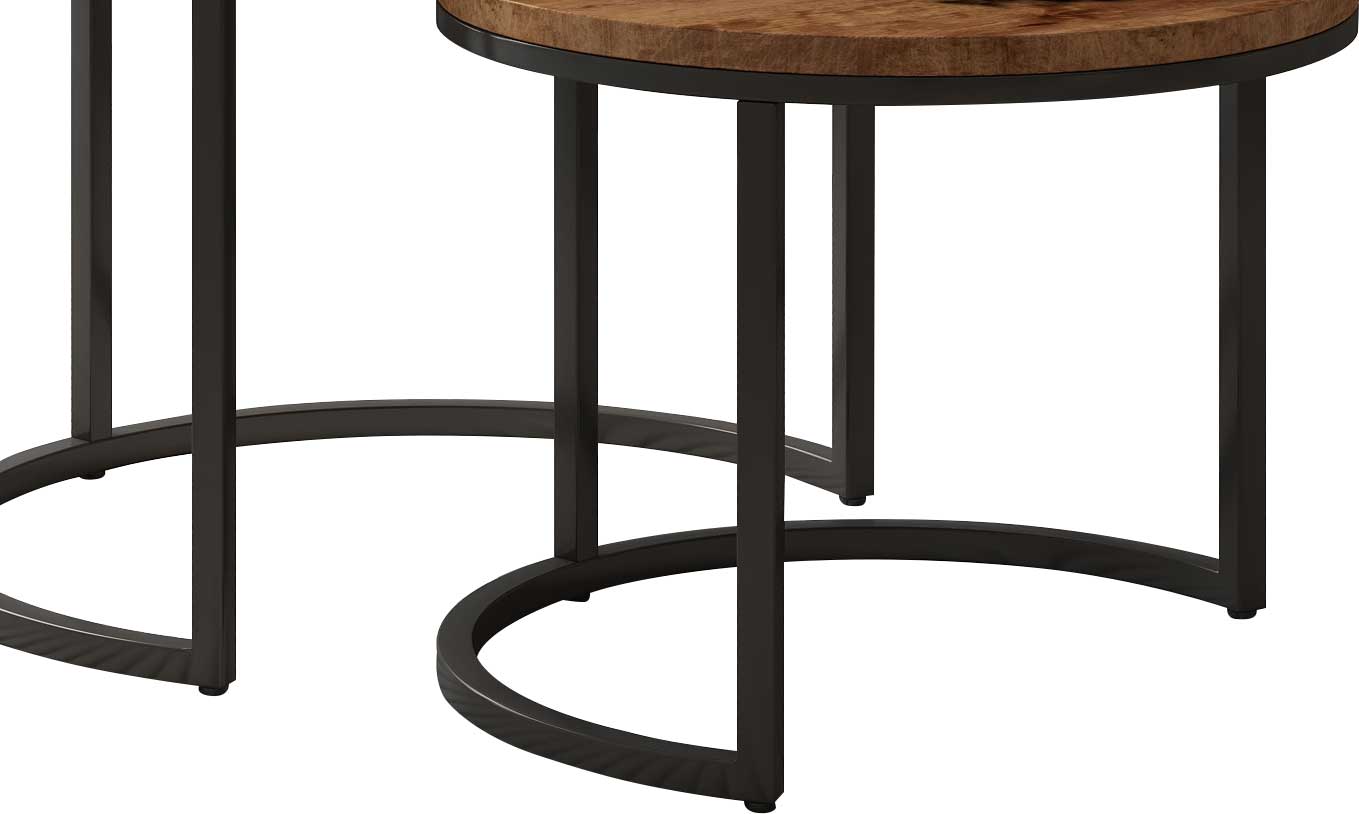 Ensemble de 2 tables basses Gaja-bois de mango - Image 4