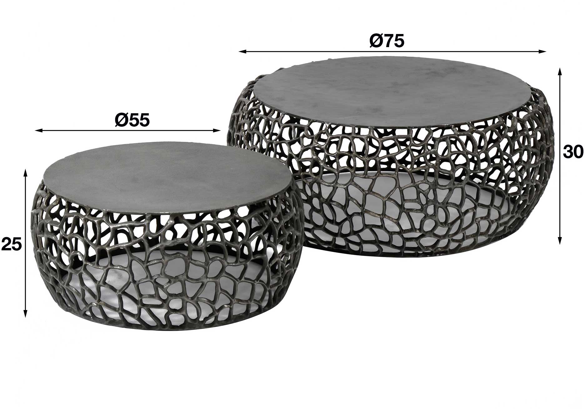 Ensemble de 2 tables basses Lou - Image 3