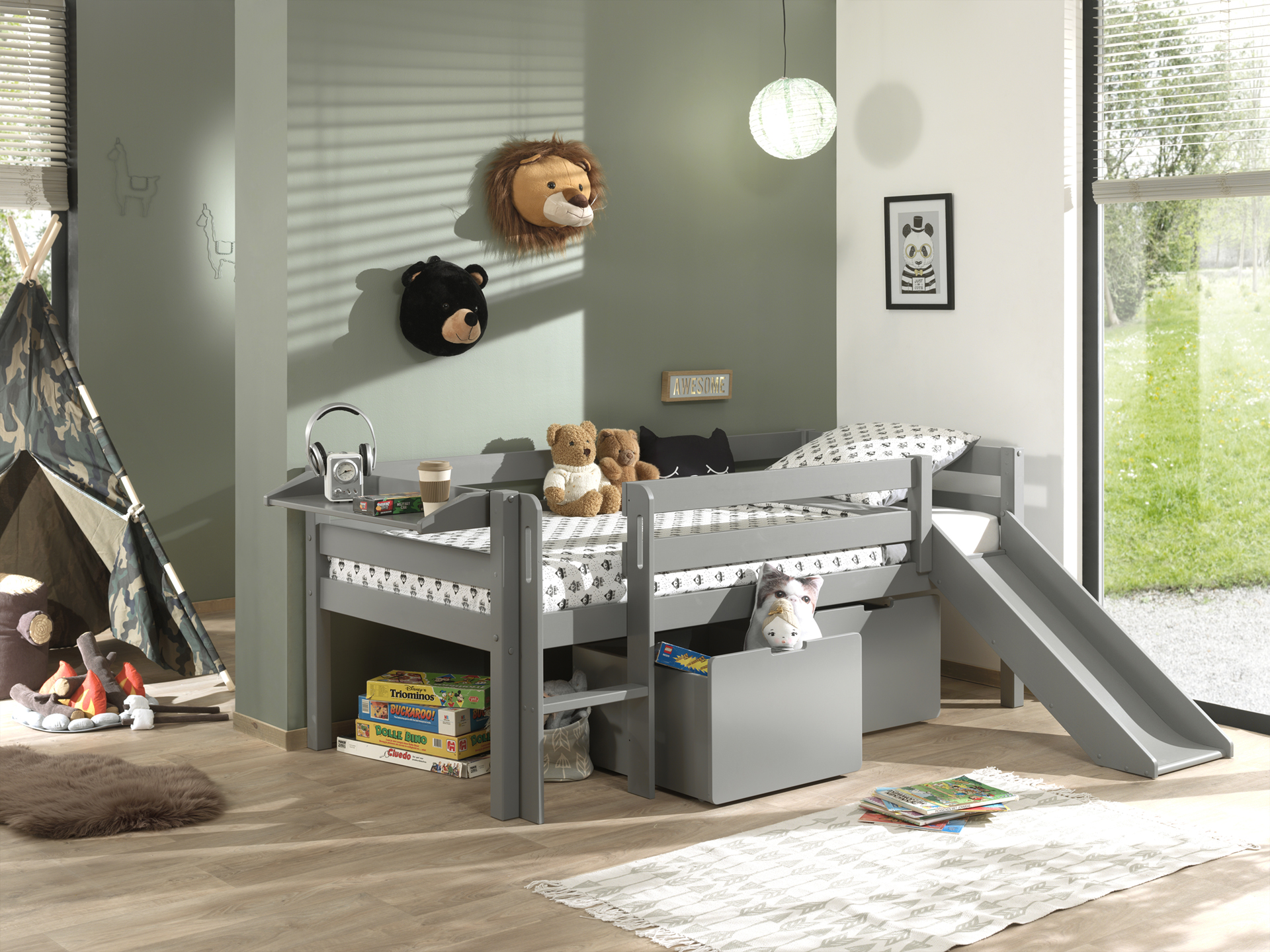 Ensemble de 2 tiroirs Pip - gris - Image 3