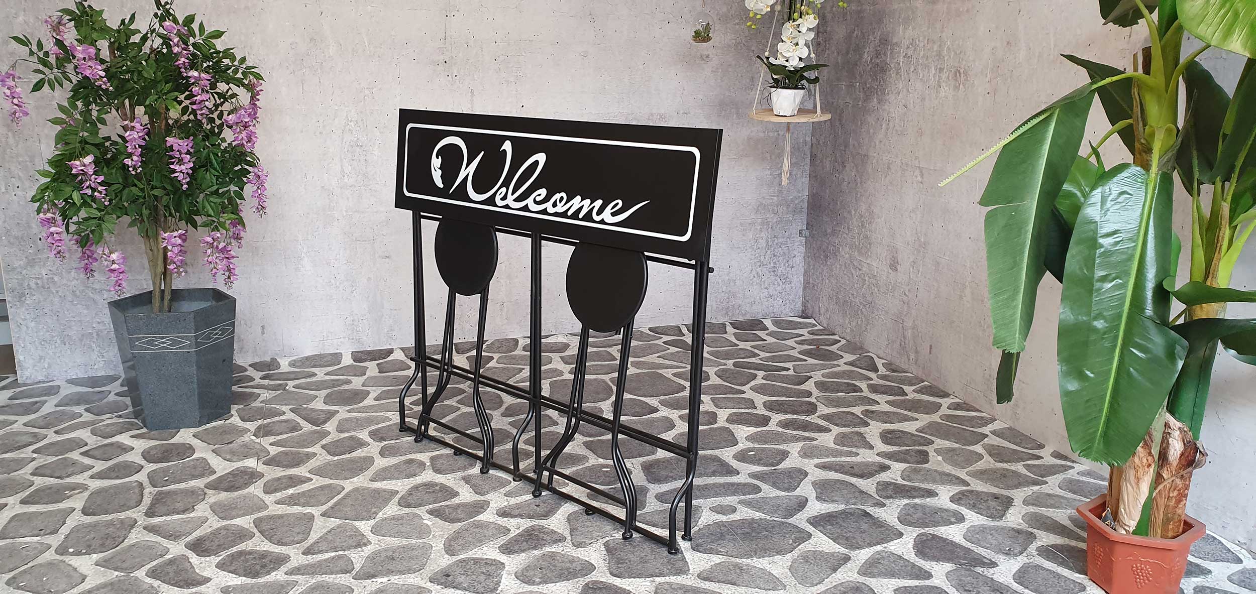 Ensemble de bar de jardin Noor, 3 pièces - noir - Image 2