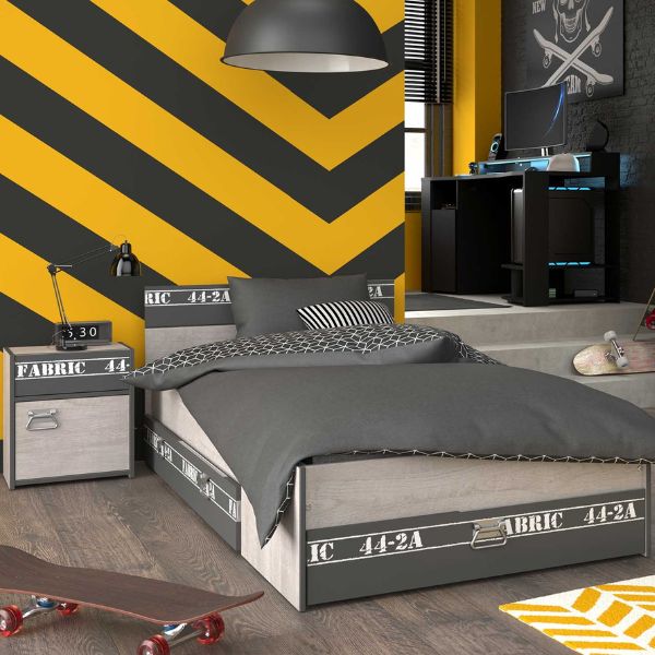 Ensemble de chambre d'enfant Fabric | Lit d'enfant, Ensemble de tiroirs, Table de chevet, Table de jeu