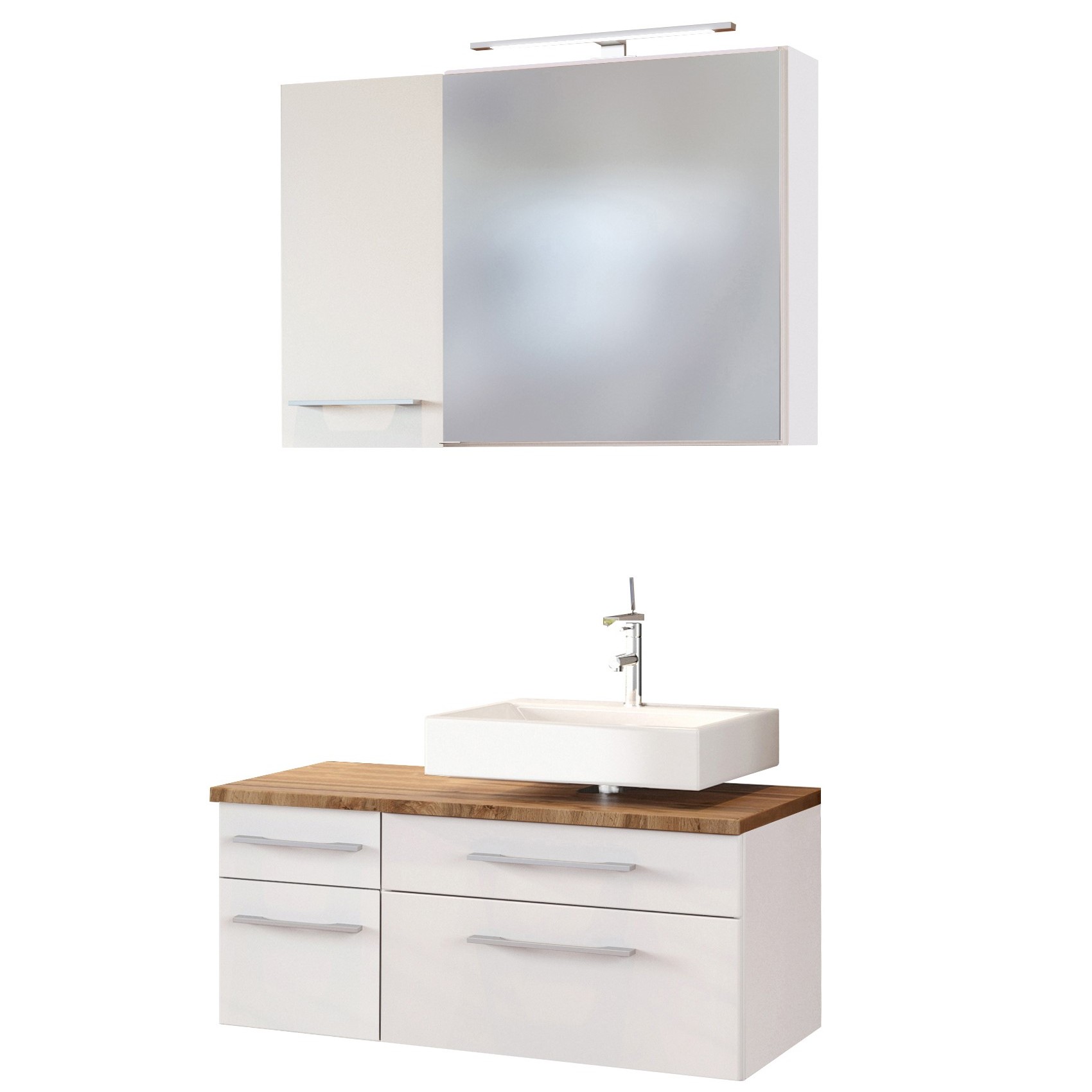 Ensemble salle de bains Dasa 8 droite - blanc