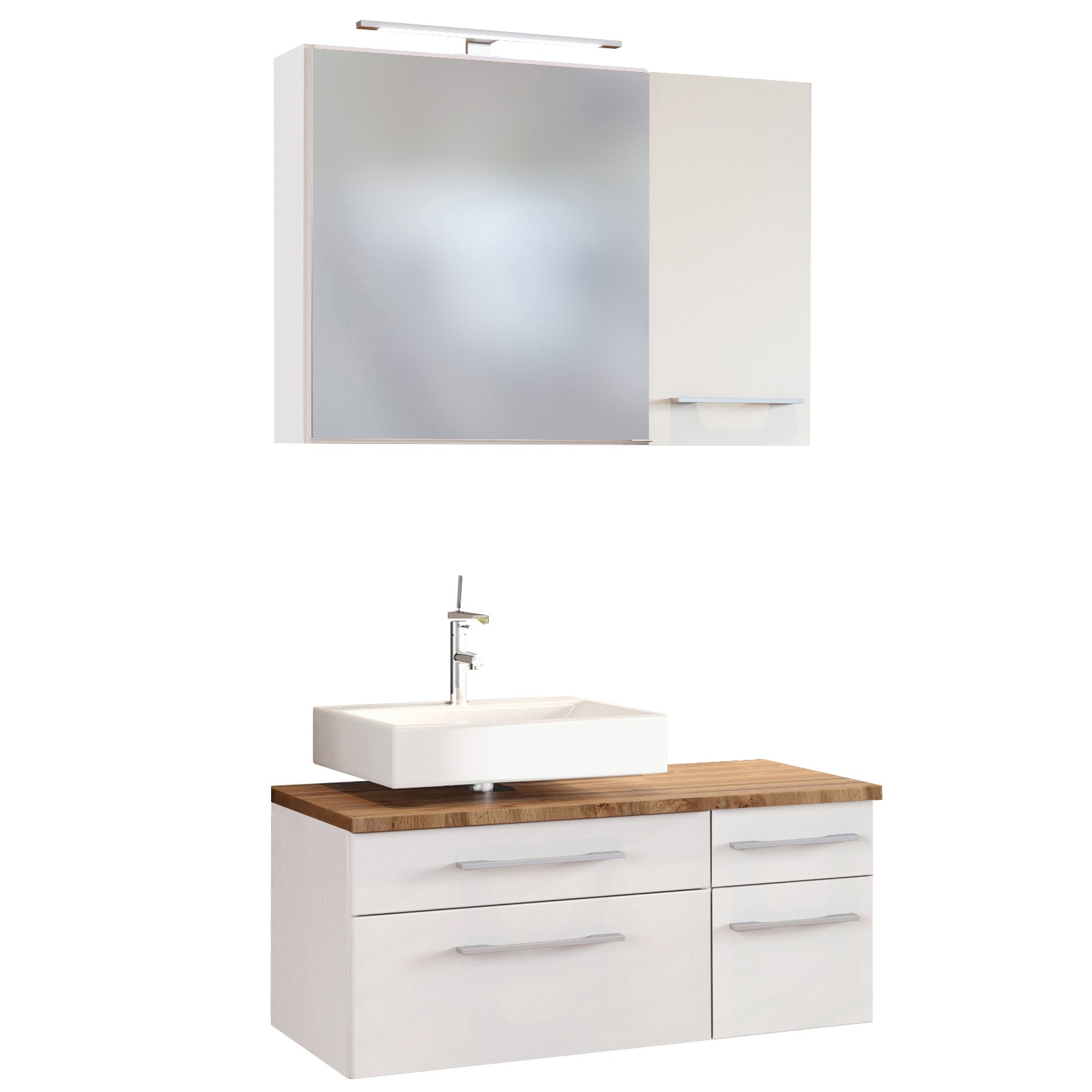 Ensemble salle de bains Dasa 8 gauche - blanc