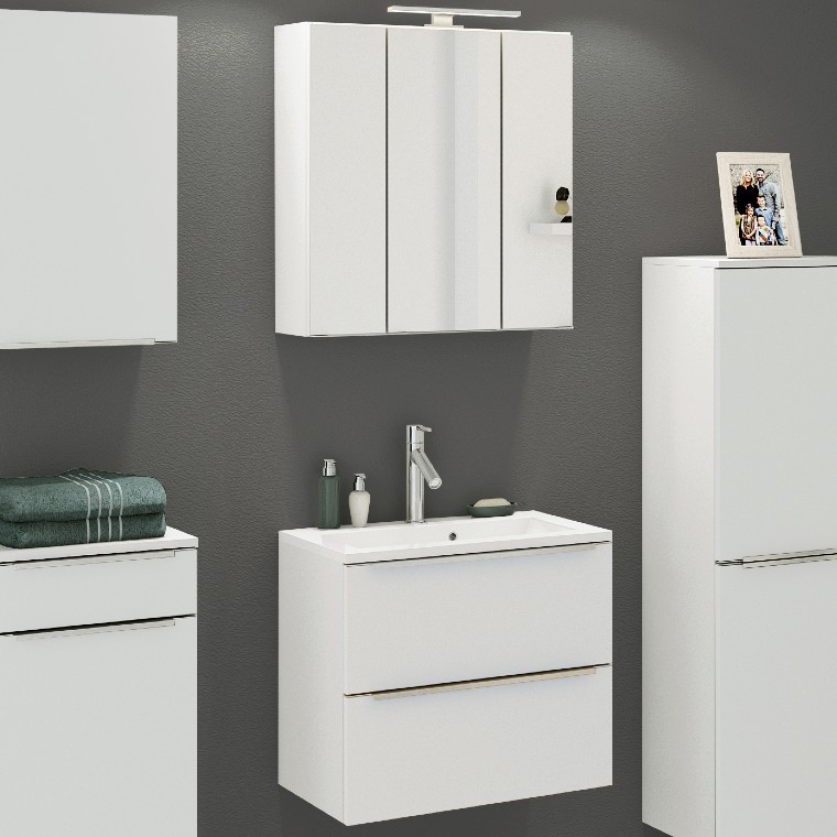Ensemble salle de bains Hansen 1 60cm - blanc