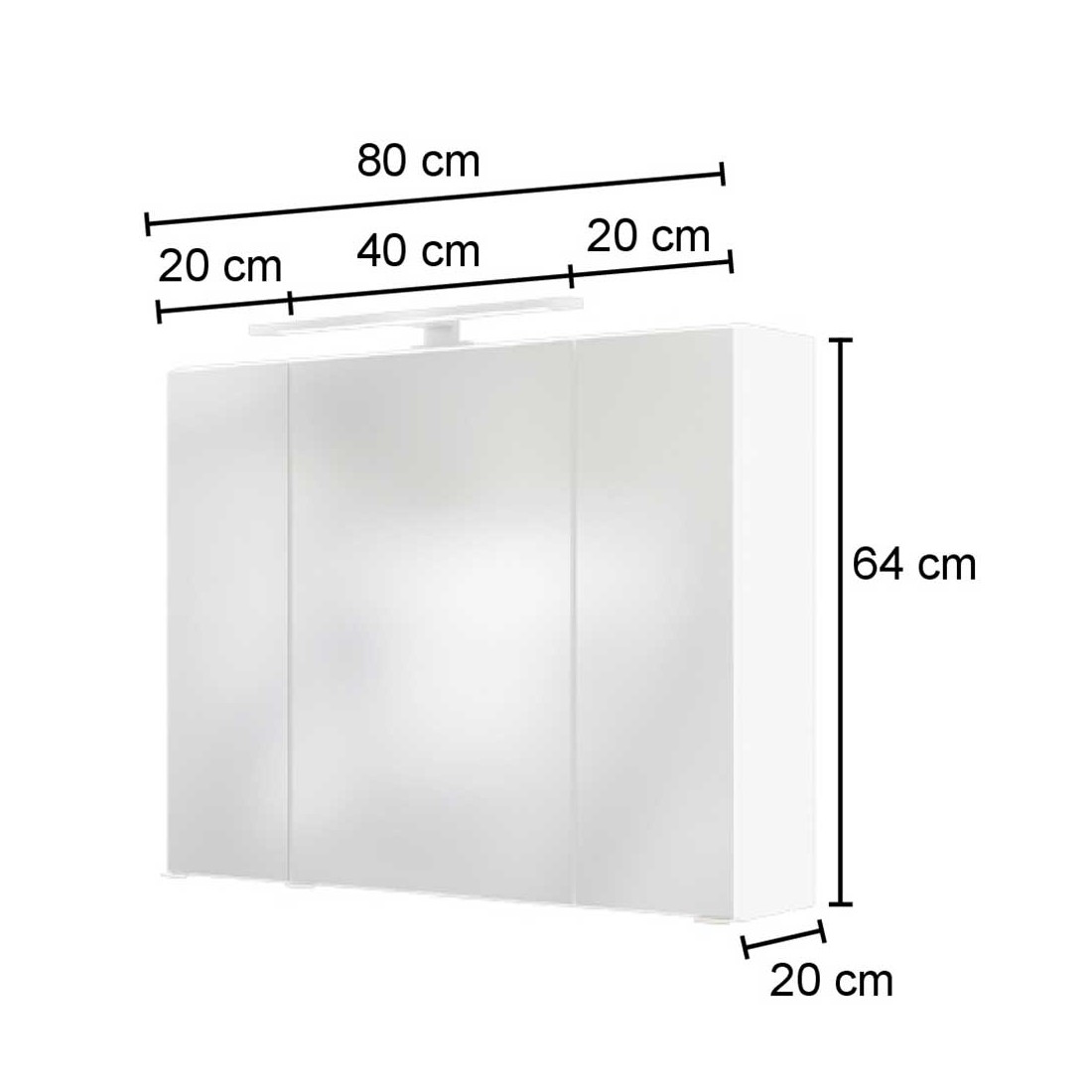Ensemble salle de bains Lotuk 2 80 cm - gris - Image 2