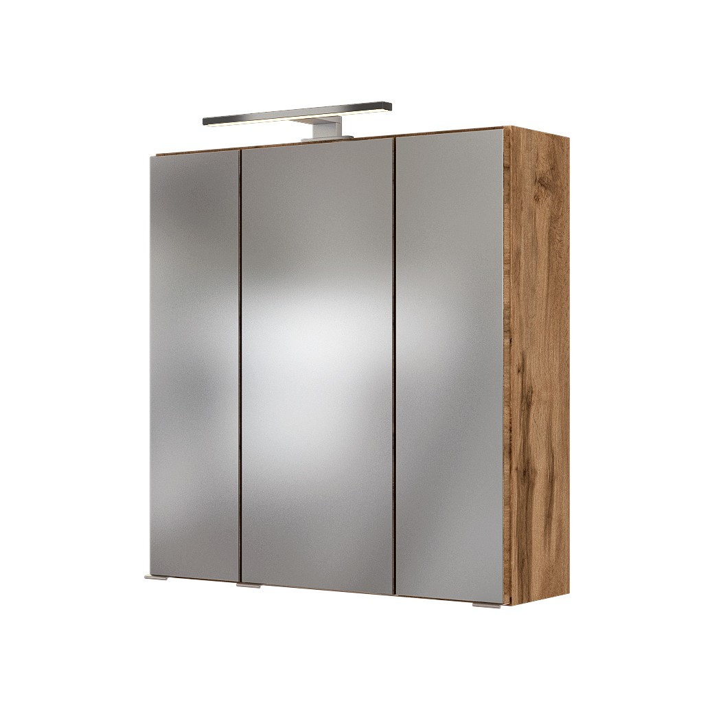 Ensemble salle de bains Luna 2 pièces 60cm - chêne/gris - Image 12