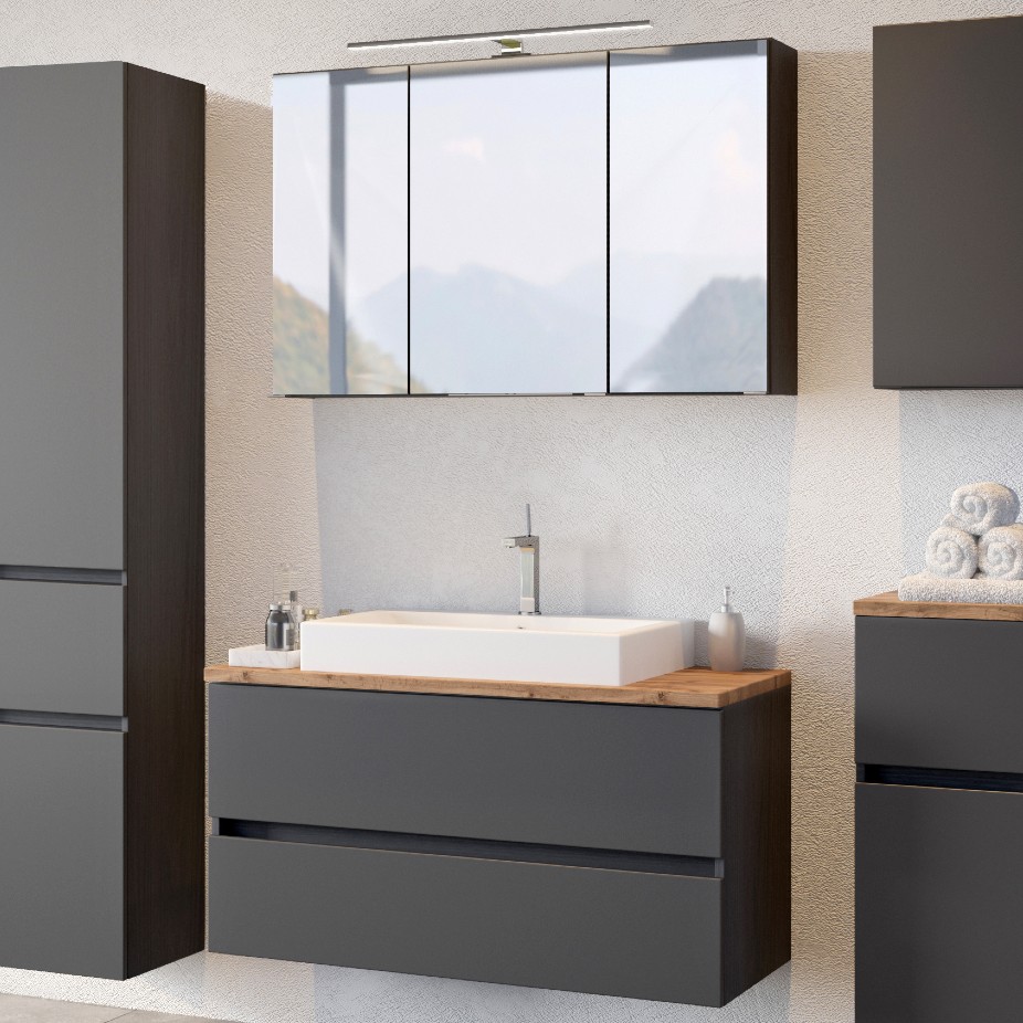 Ensemble salle de bains Pisca 2 - graphite