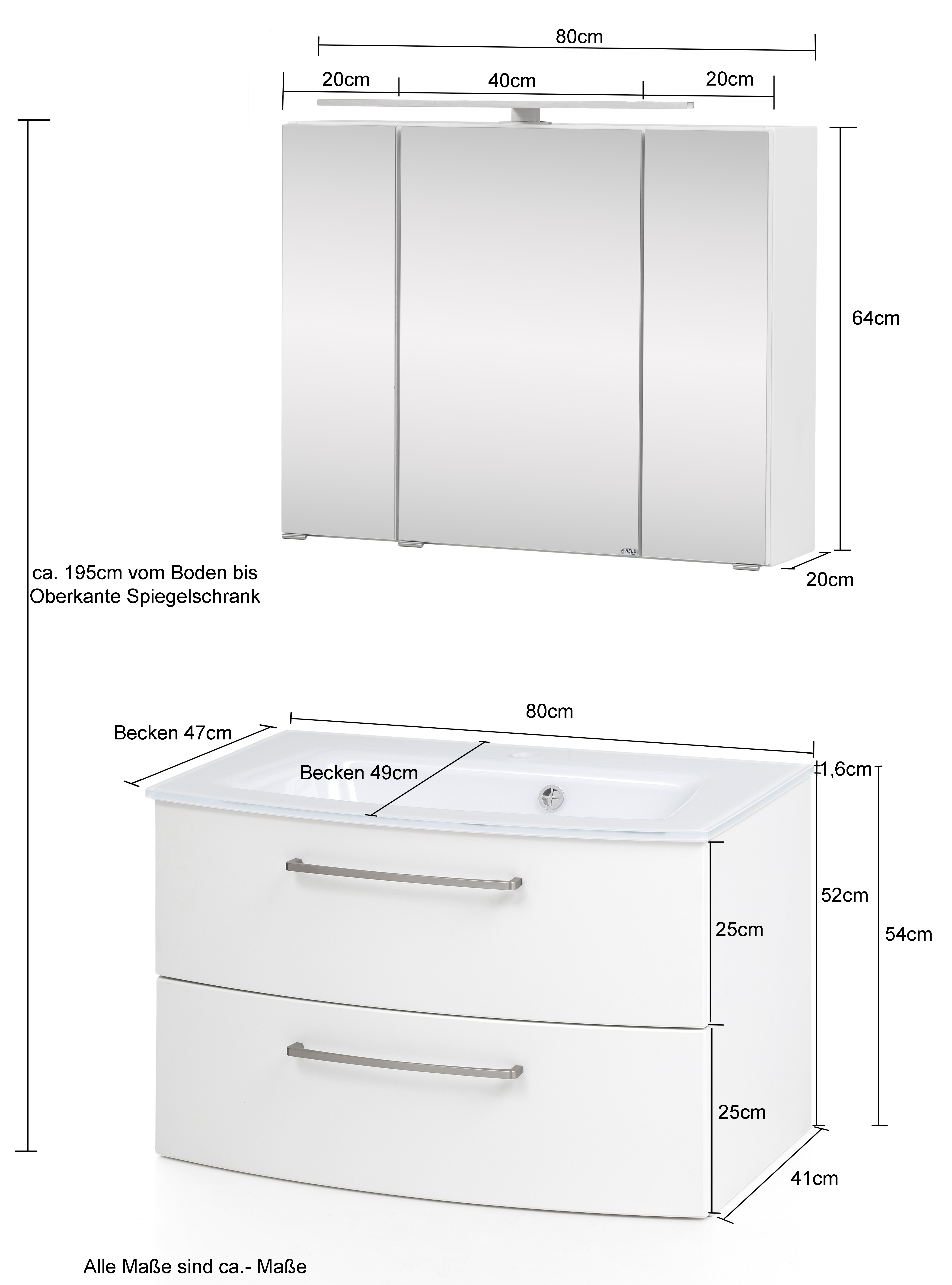 Ensemble salle de bains Stivan 2 pièces avec vasque grise - chêne gris - Image 10