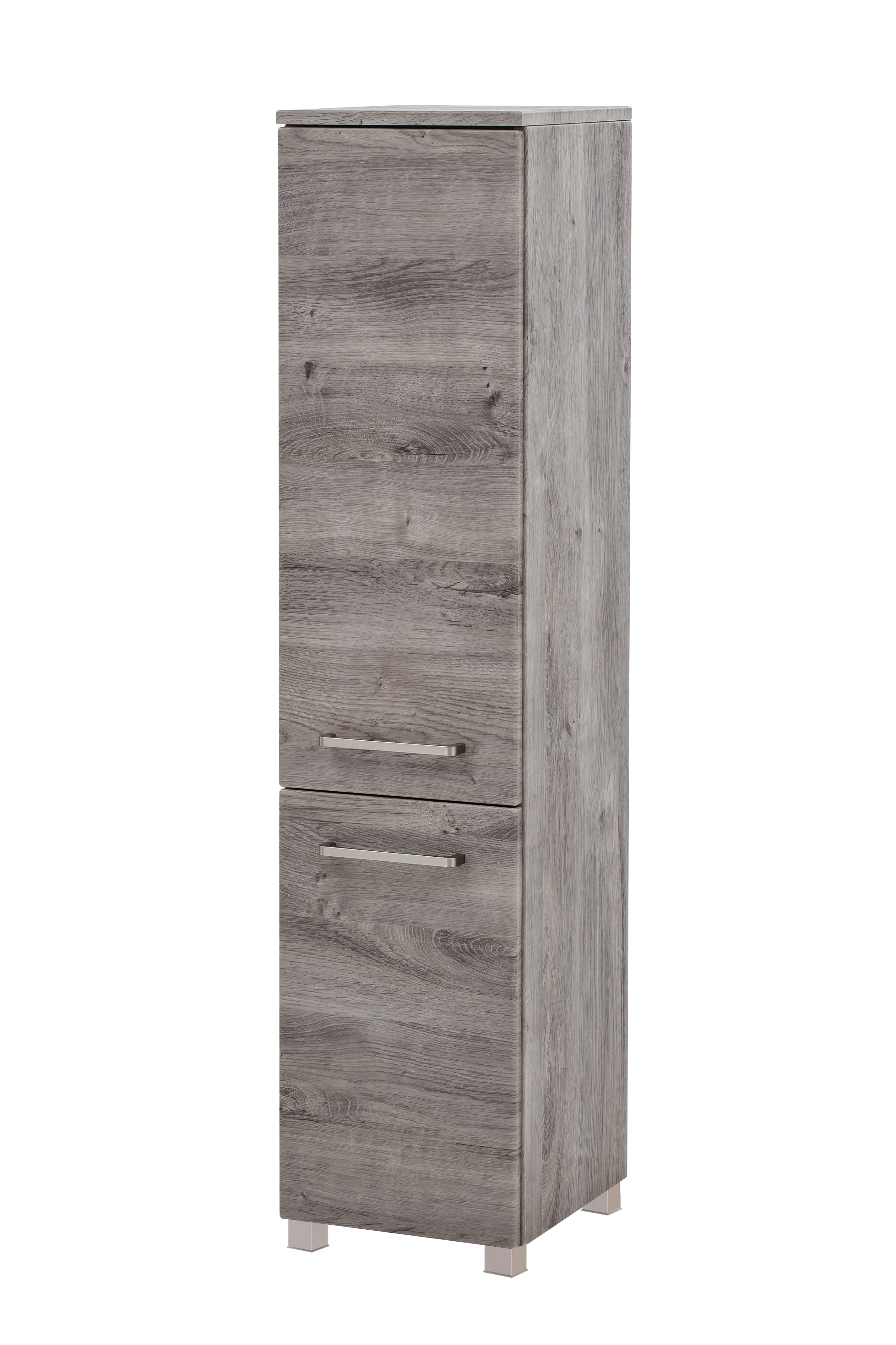 Ensemble salle de bains Stivan 3 pièces avec vasque blanche - chêne gris - Image 12