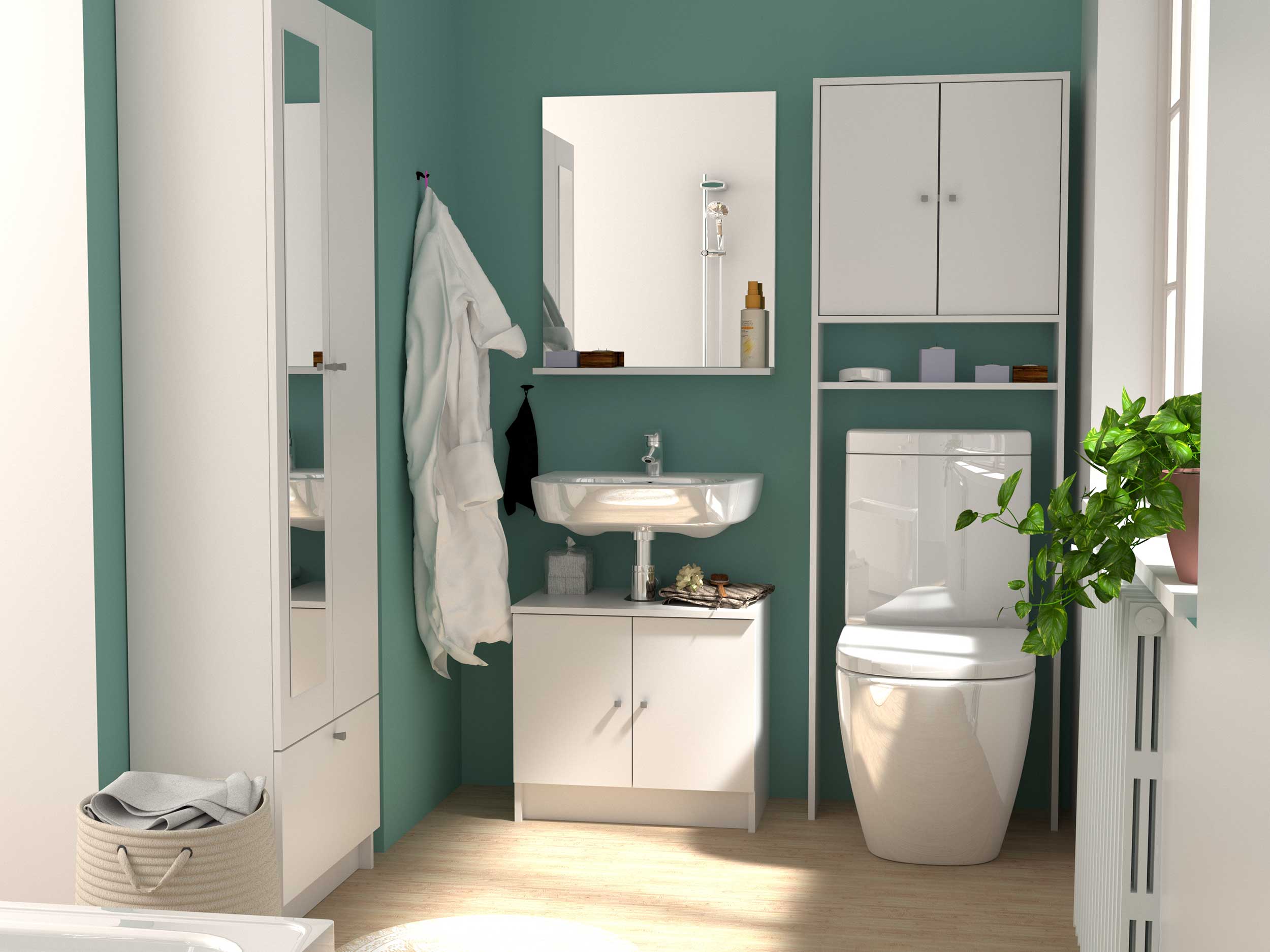 Entourage Wc Fares - blanc - Image 2