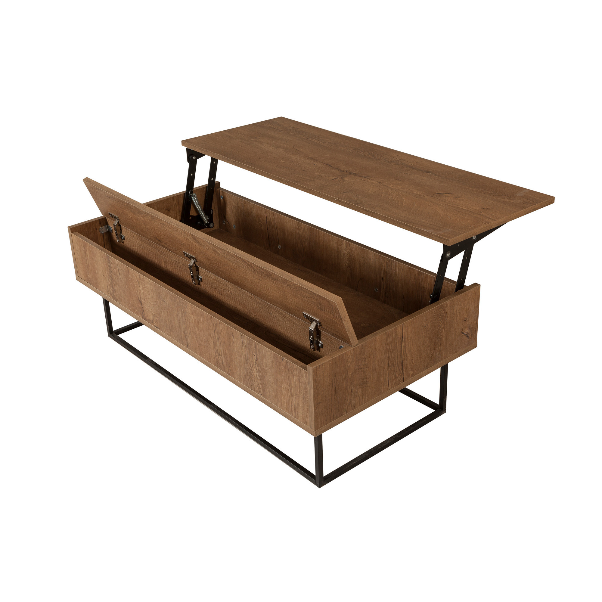 Est Table basse | 100 % MÉLAMINÉ | Noyer, Noir - Image 3