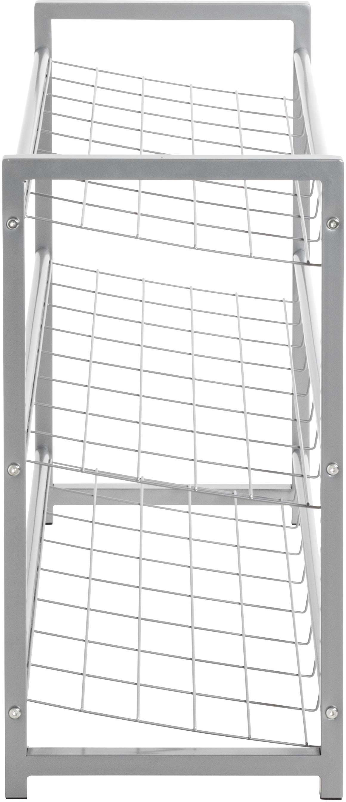 Étagère à chaussures Leonore 80cm, 3 étagères - aluminium - Image 3