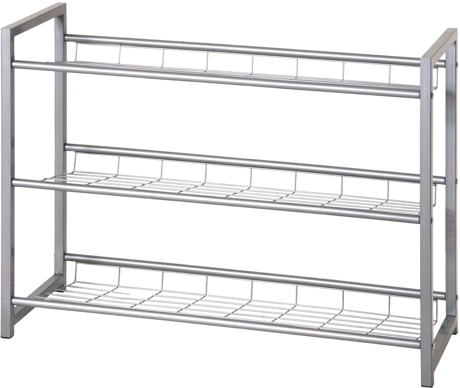 Étagère à chaussures Leonore 80cm, 3 étagères - aluminium - Image 4