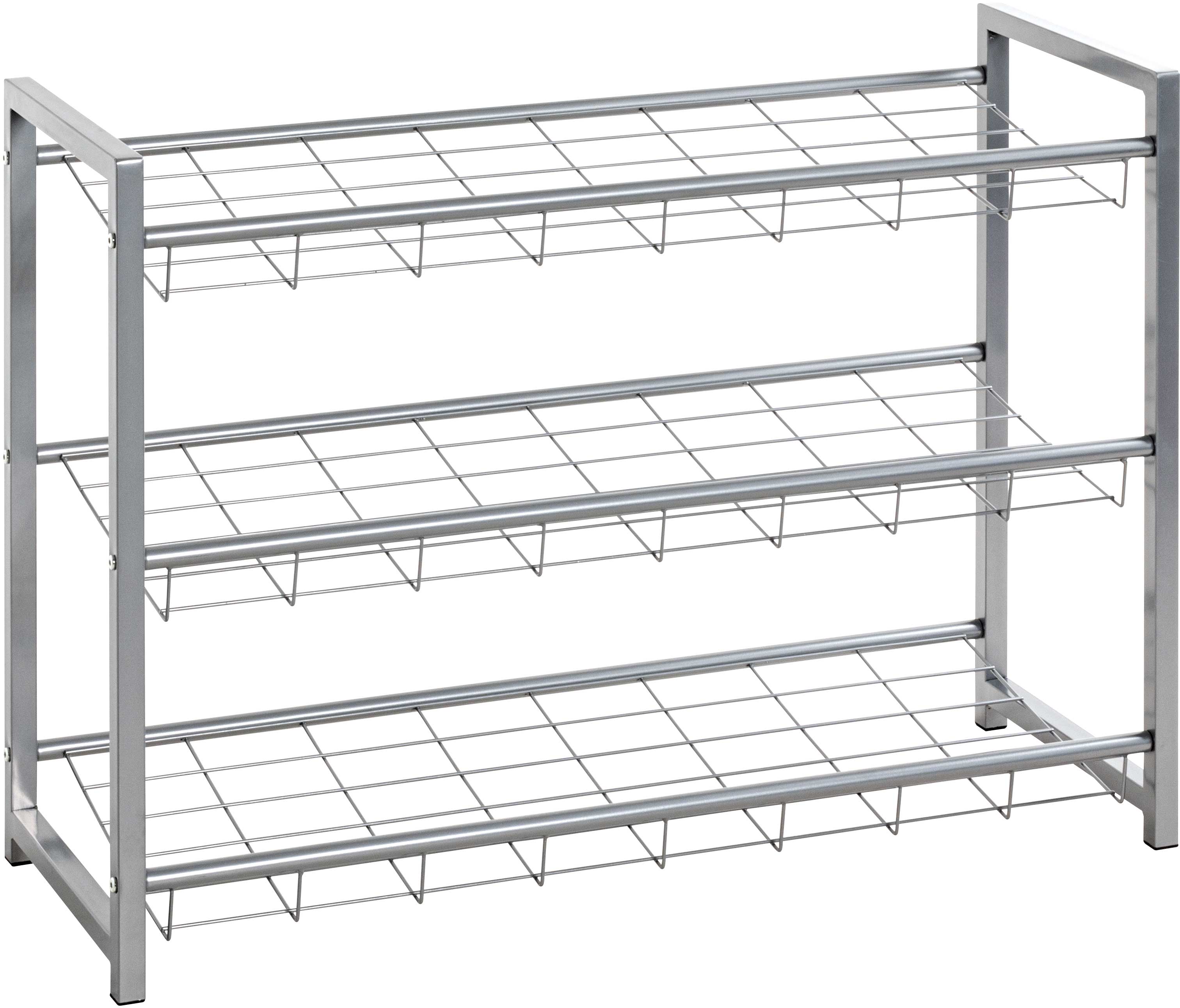 Étagère à chaussures Leonore 80cm, 3 étagères - aluminium - Image 5