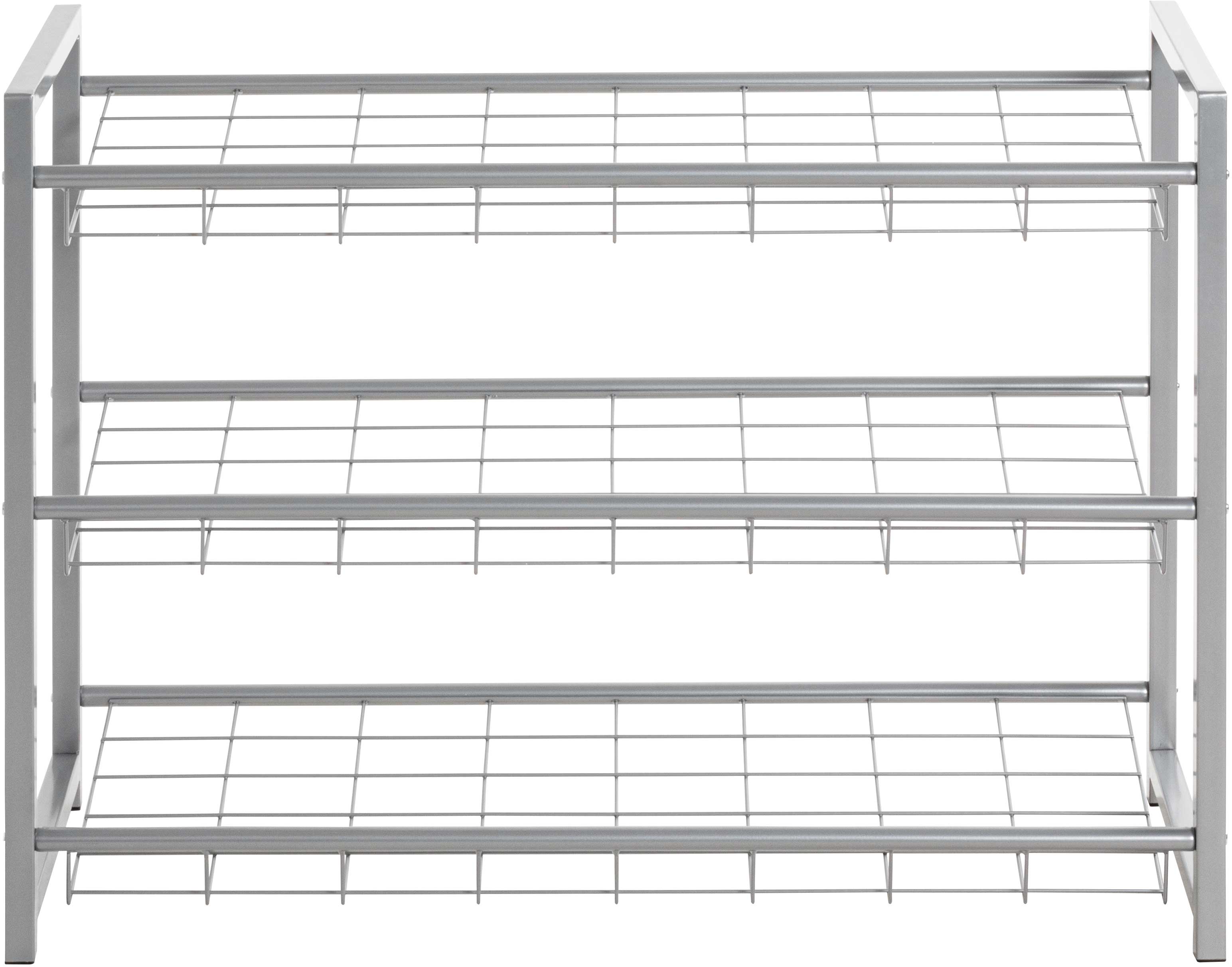 Étagère à chaussures Leonore 80cm, 3 étagères - aluminium - Image 6