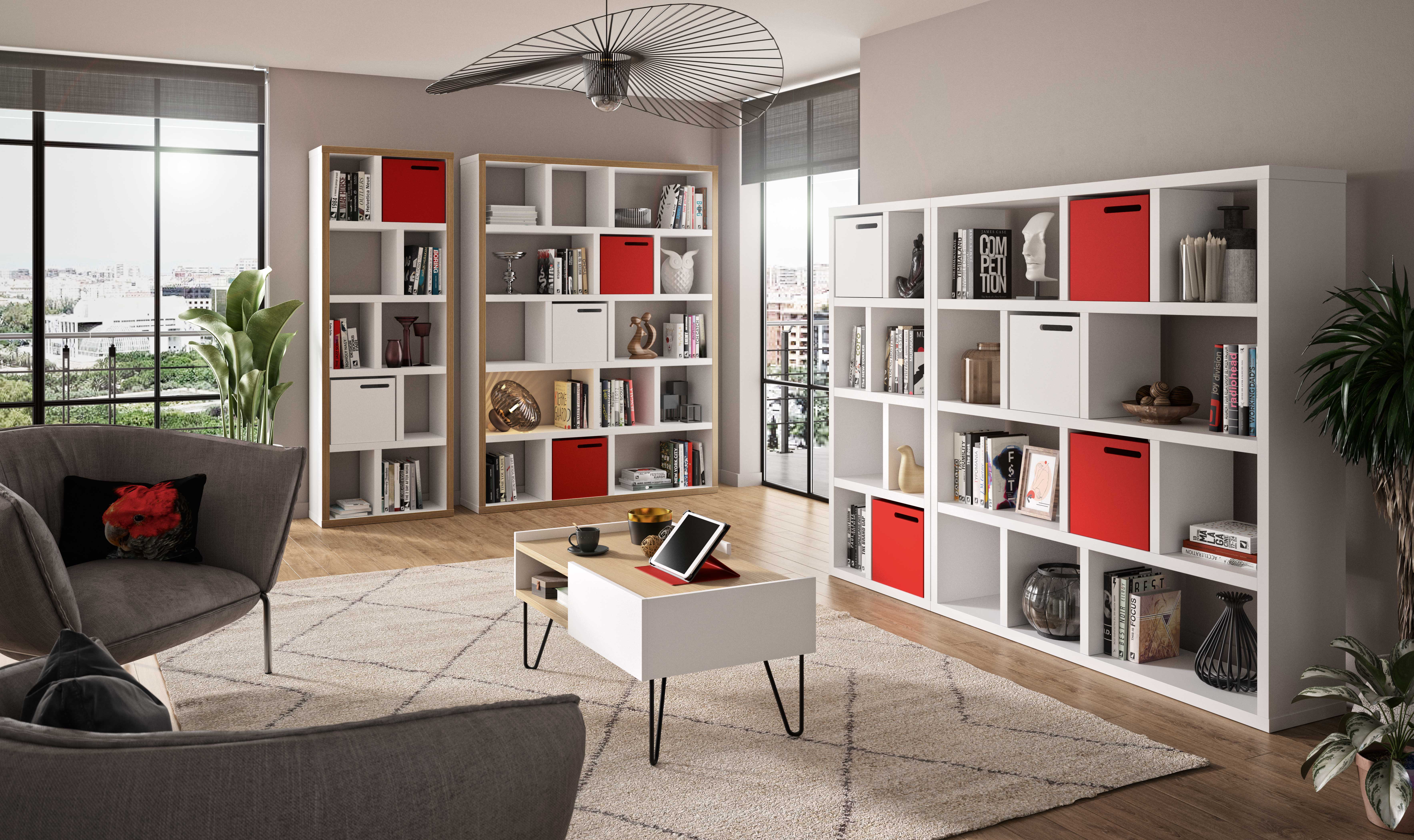 Etagère Berkeley 150 cm 4 niveaux - blanc - Image 8