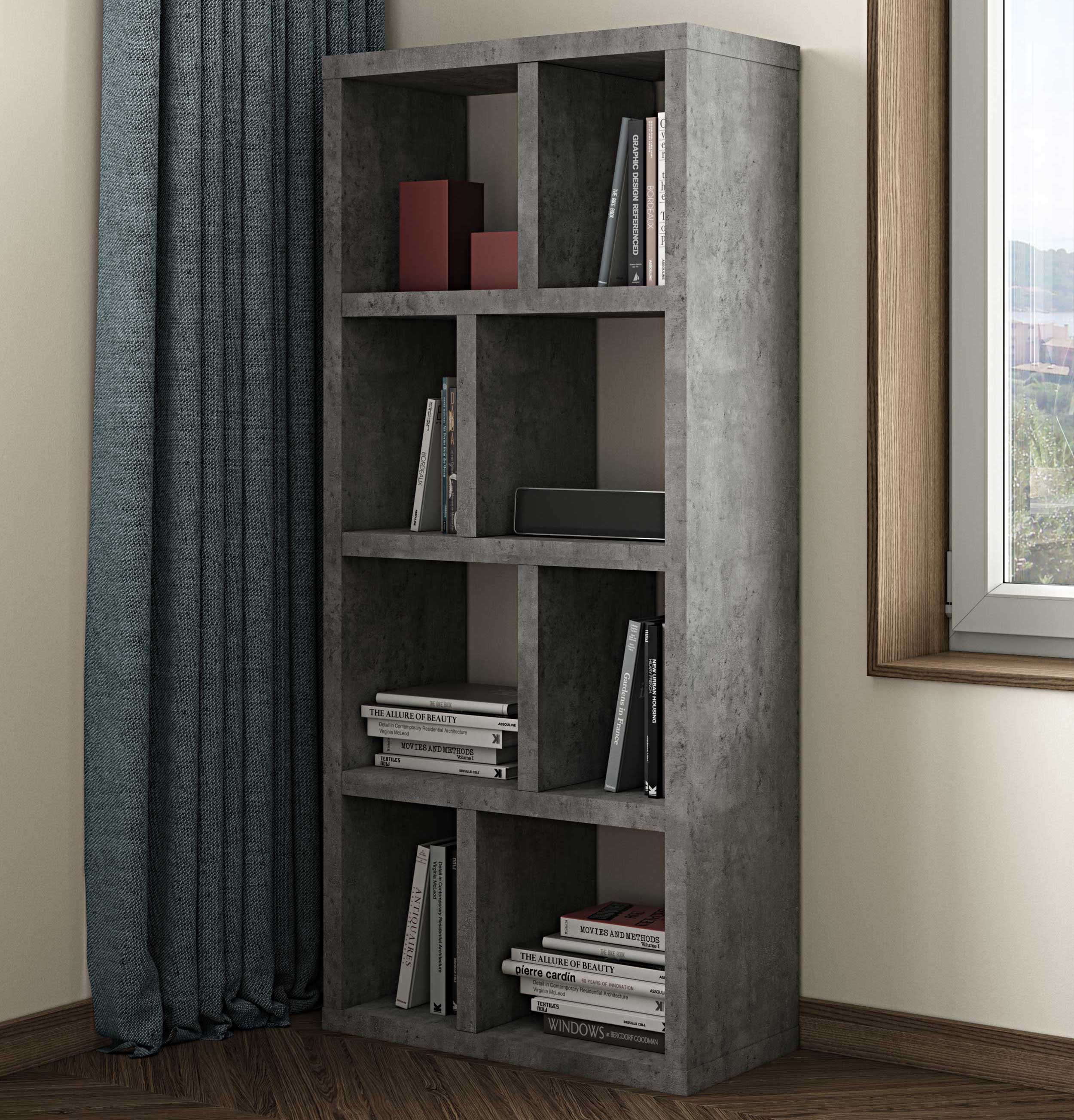 Etagère Berkeley 70 cm 4 niveaux - béton